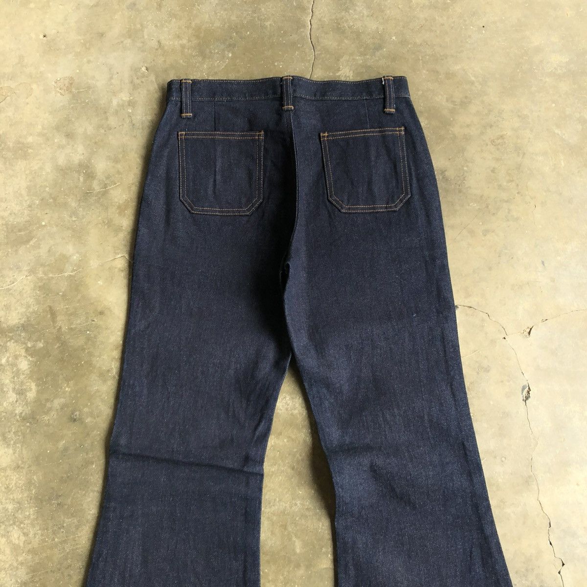 14th Addiction 2000s Et-Boite Button Raw Denim Flared Jeans Lgb Size US 26 / EU 42 - 9 Thumbnail