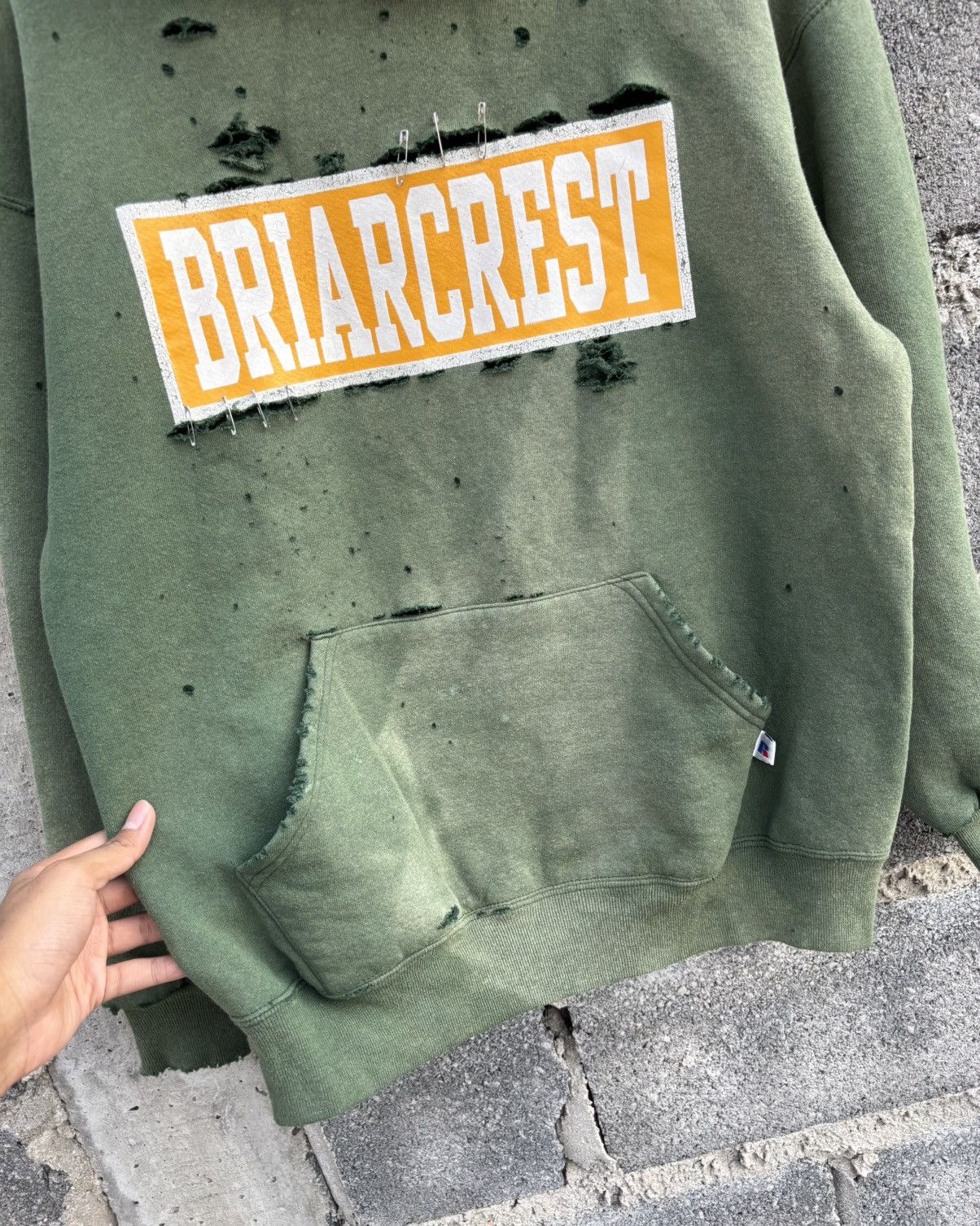 Russell Athletic Thrashed 90s Distressed Russell Faded Hoodie Size US M / EU 48-50 / 2 - 7 Thumbnail