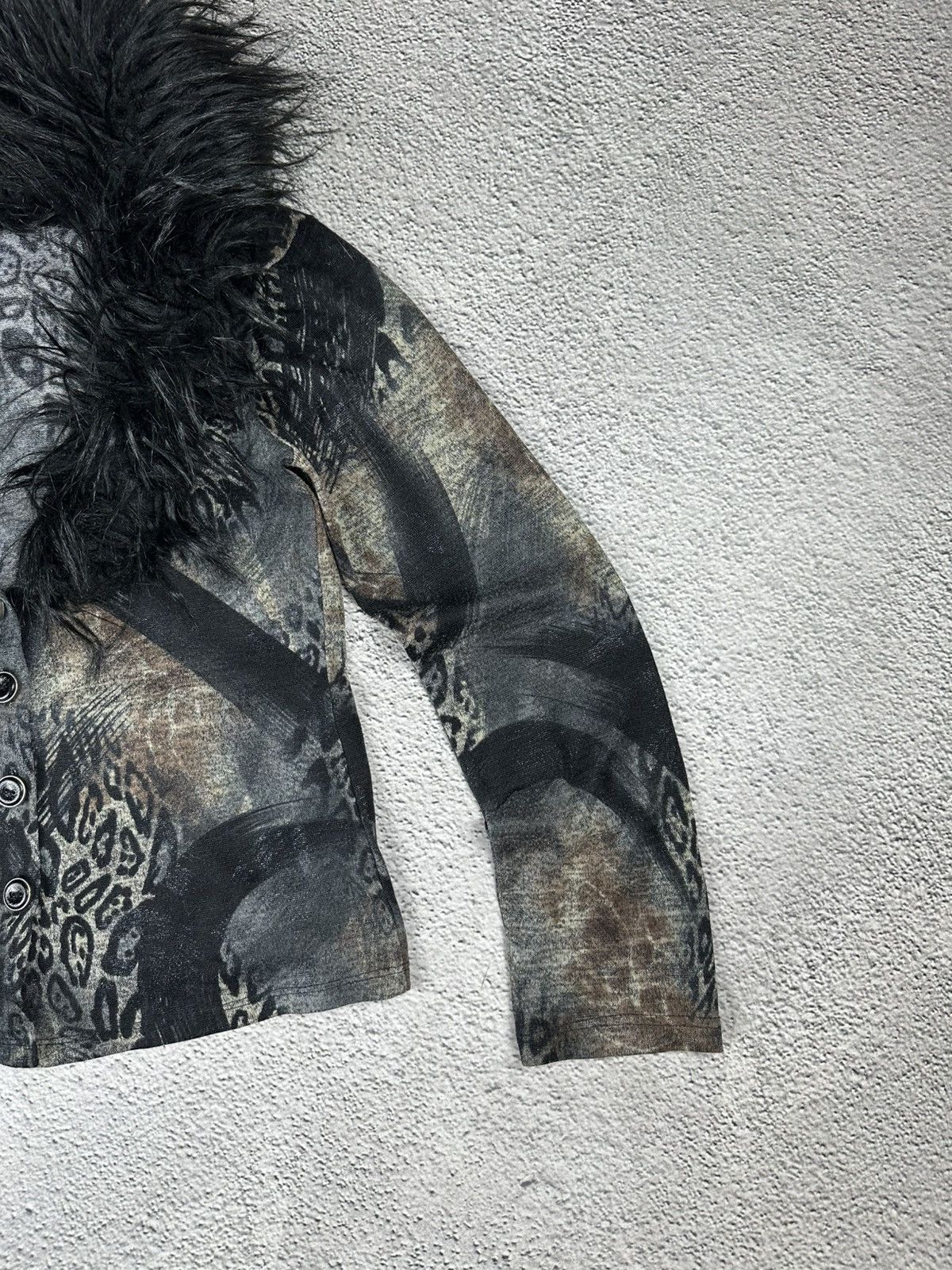 Japanese Brand Crazy Junya Watanabe Style Japan LGB Fur Fuzzy Opium Y2K Size S / US 4 / IT 40 - 4 Thumbnail