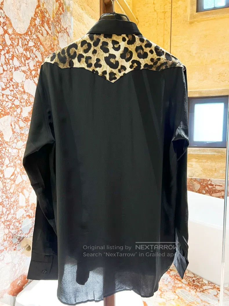 Saint Laurent Paris Saint Laurent Paris size 38 Leopard Print Shirt Size US S / EU 44-46 / 1 - 3 Thumbnail