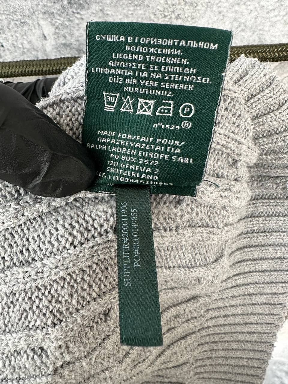 Lauren Ralph Lauren Lauren Ralph Lauren Cable Knit V-Neck Sweater Gray Jumper Size M / US 6-8 / IT 42-44 - 12 Thumbnail