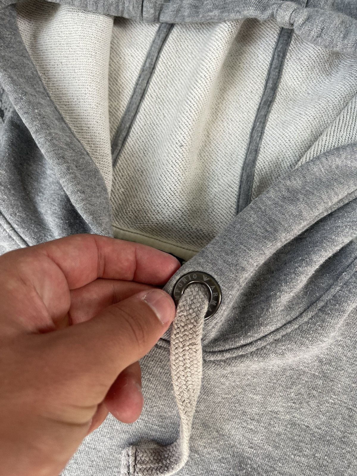 Emporio Armani Vintage Giorgio Armani hoodie Armani Jeans big logo Size US S / EU 44-46 / 1 - 5 Thumbnail