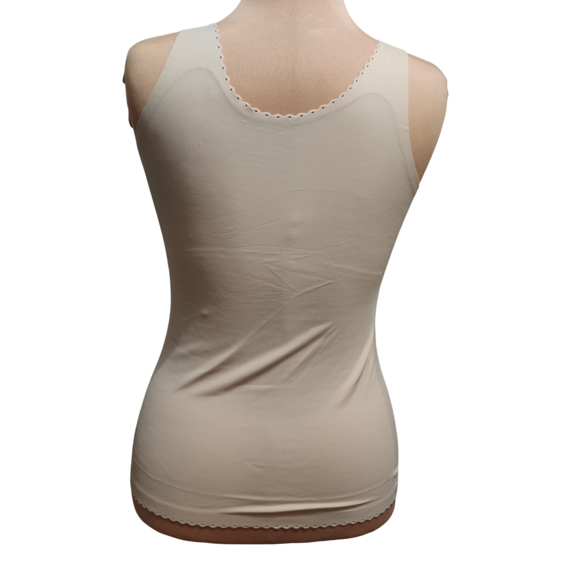 Other Sonic Slimmers L Womens Shaping Tank Top Beige Lace Trim Com Size ONE SIZE - 4 Thumbnail