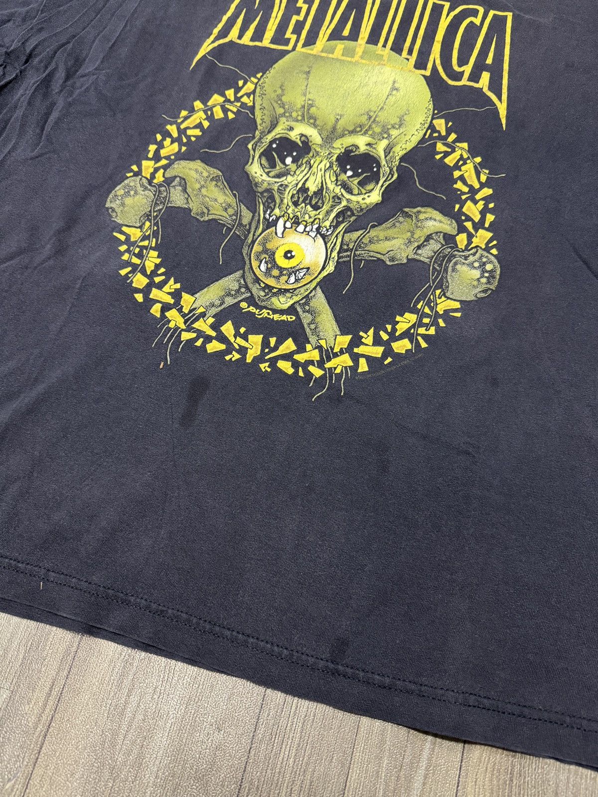 Band Tees × Metallica × Vintage 2001s Metallica PushHead "No Leaf Clover" Band Tee Size US XXL / EU 58 / 5 - 5 Thumbnail