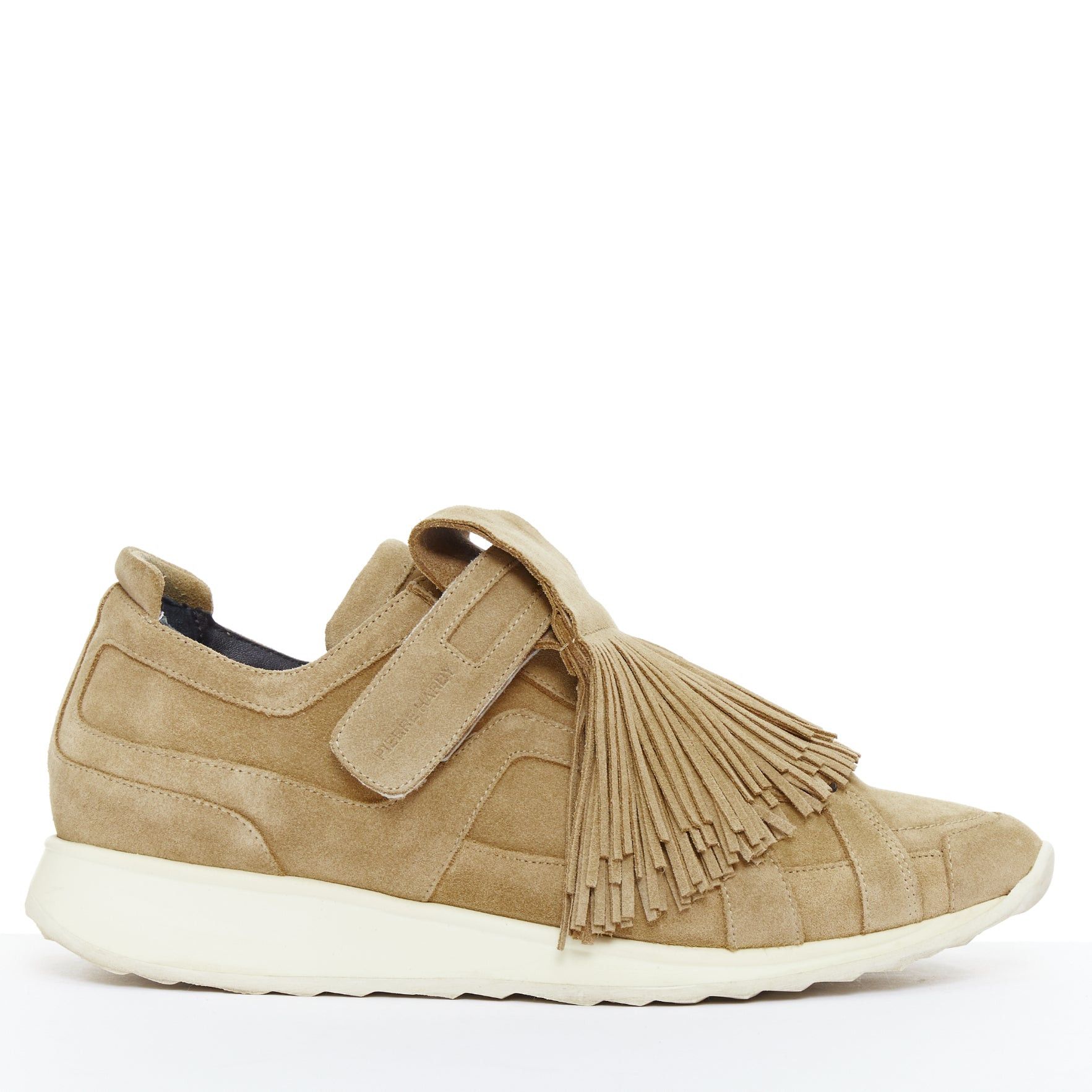 Pierre Hardy PIERRE HARDY beige suede leather fringe detail loafer sneakers EU43 Size US 10 / EU 43 - 1 Thumbnail