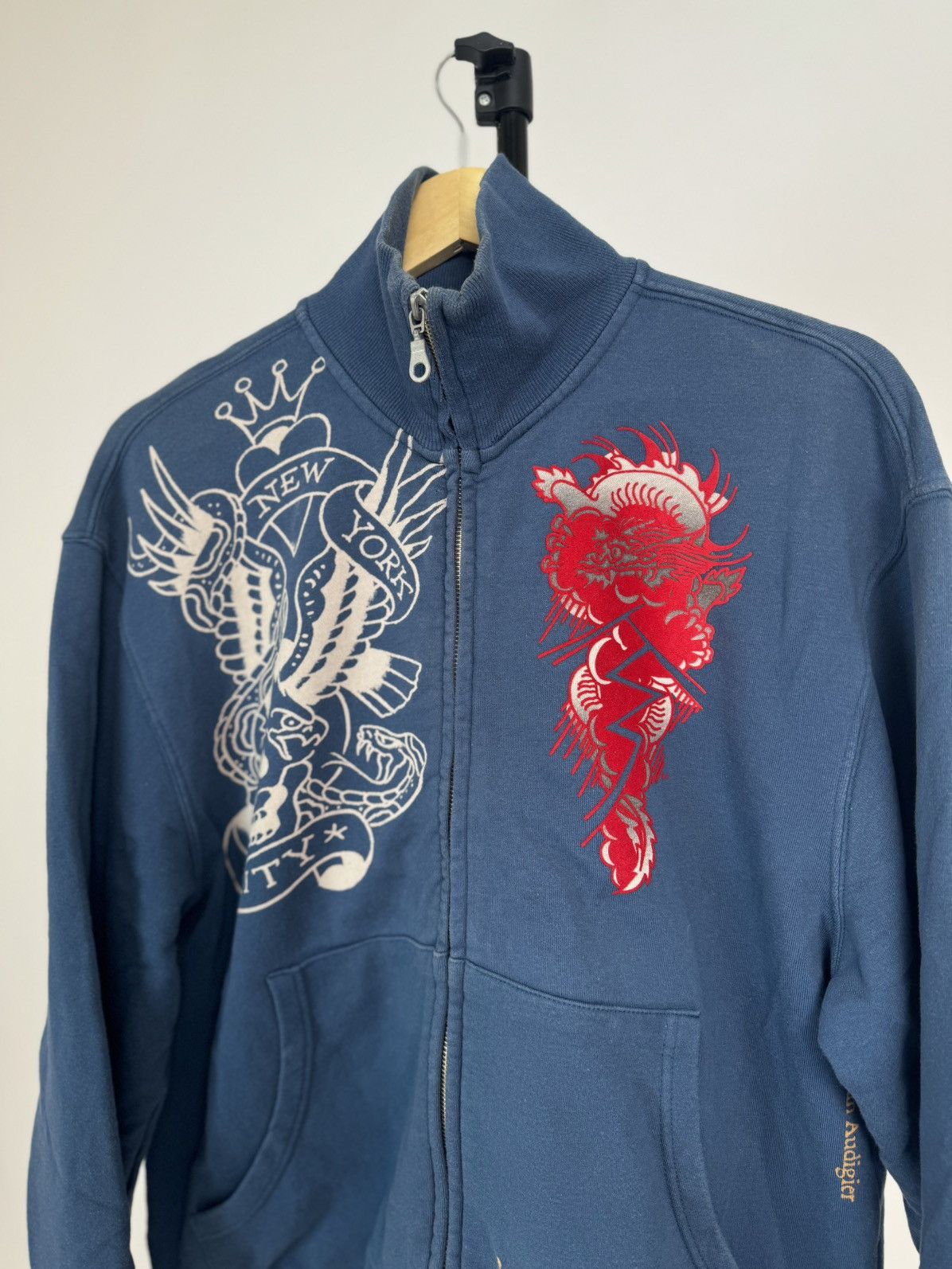 Christian Audigier × Ed Hardy Ed Hardy Navy jacket Size US XL / EU 56 / 4 - 2 Thumbnail