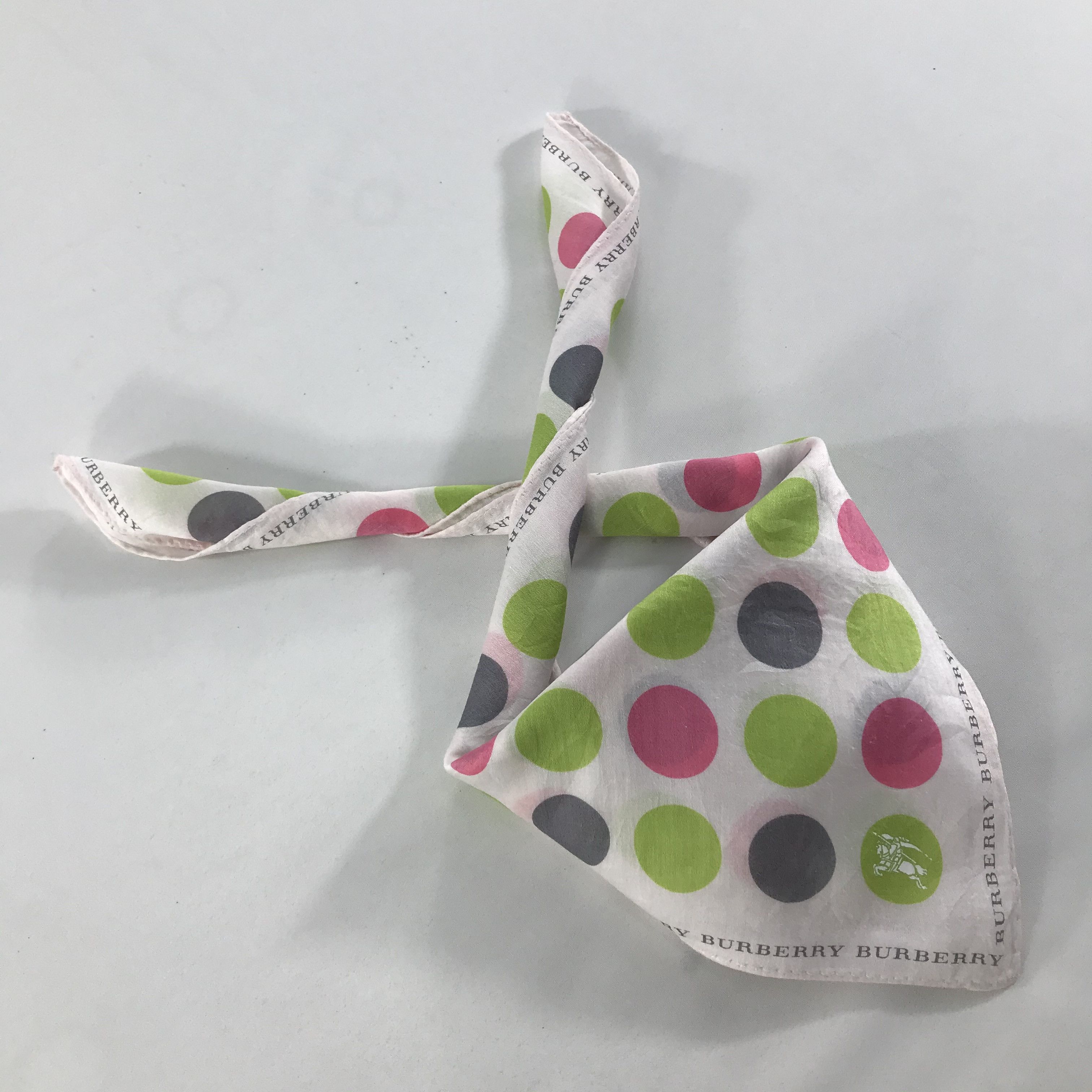 Burberry × Vintage Burberry Bandana / Handkerchief / Neckerchief - S1547 Size ONE SIZE - 4 Thumbnail