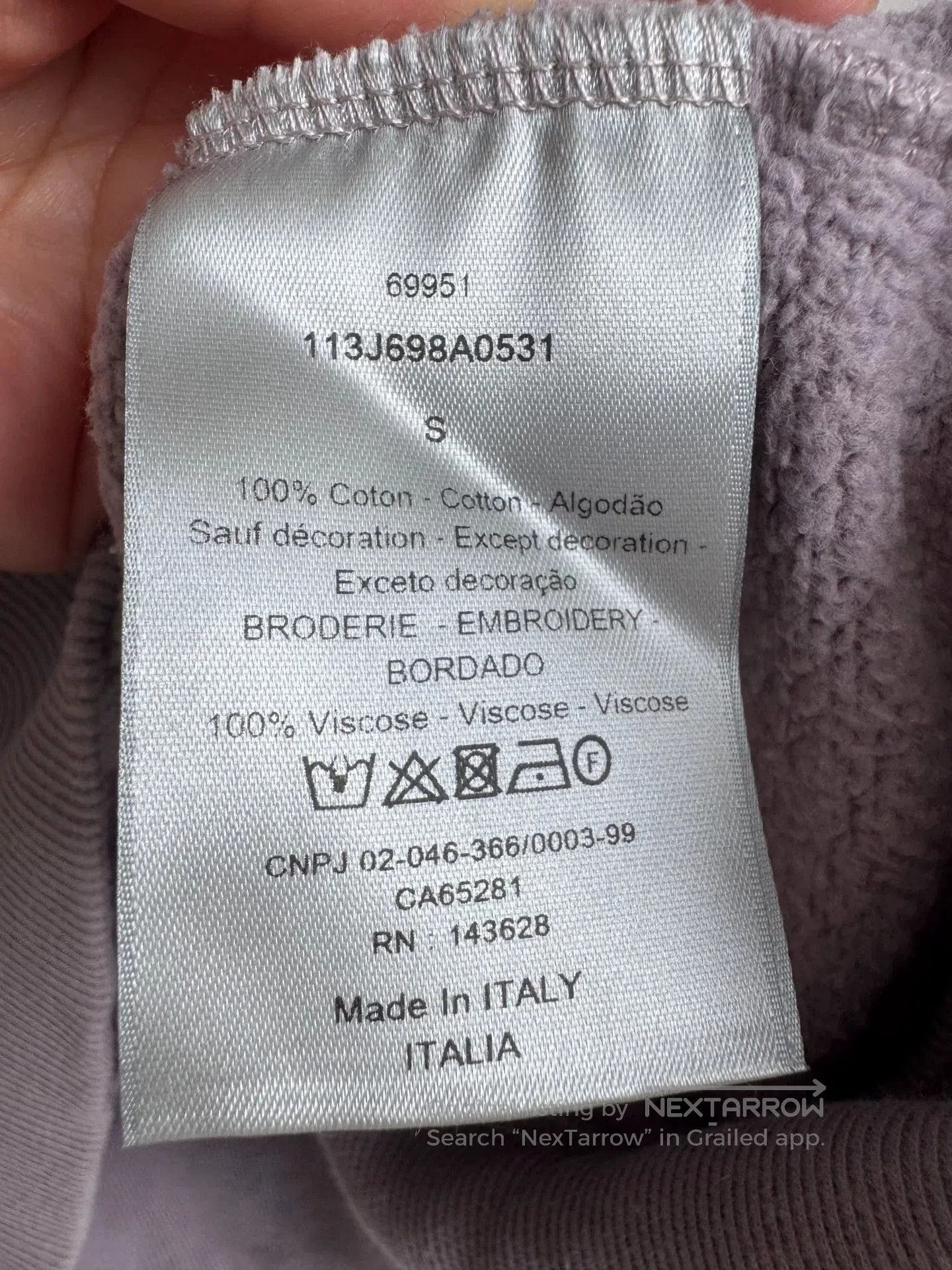 Dior Dior CD Embroidered Hoodie. Size S / US 4 / IT 40 - 6 Thumbnail