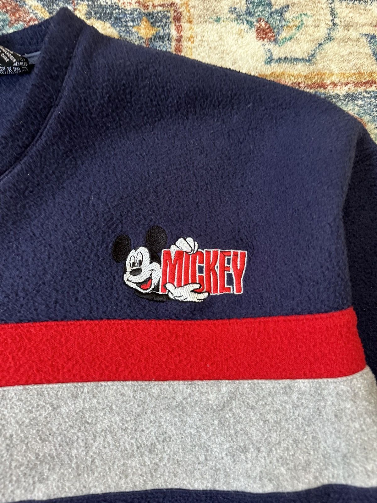 Disney × Mickey Mouse × Vintage Vintage Disney Mickey Mouse Fleece Sweatshirt Large Size US L / EU 52-54 / 3 - 4 Thumbnail