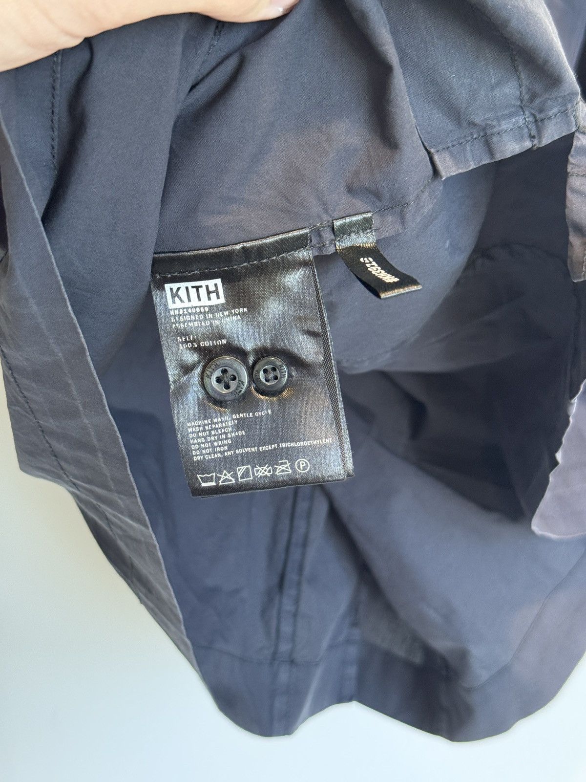 Kith Kith Mens Essex Henley Popover Navy Blue Size L Large Size US L / EU 52-54 / 3 - 8 Thumbnail