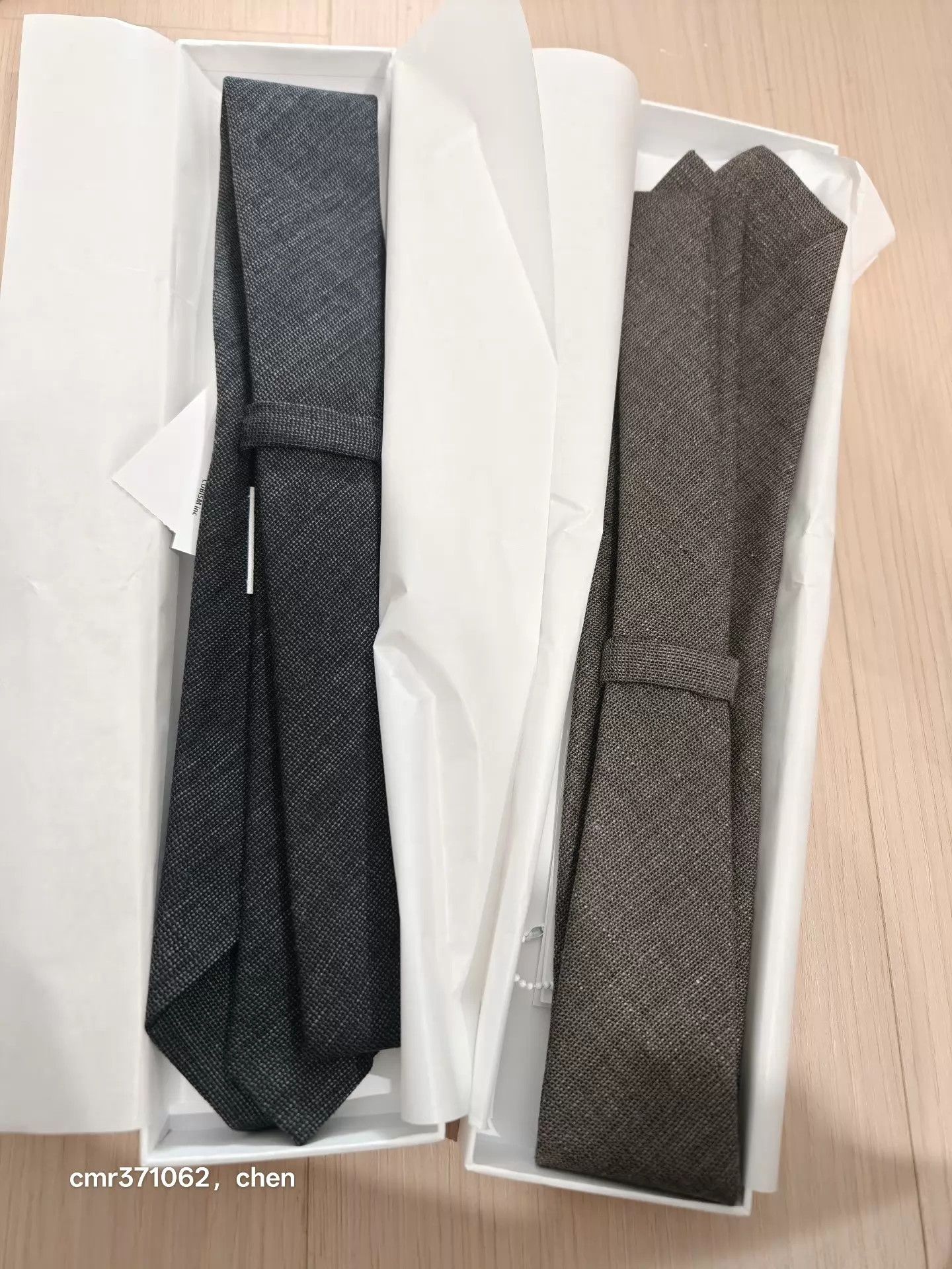 Visvim visvim 25AW Black Grey Wool Linen Blend Necktie Size ONE SIZE - 6 Thumbnail