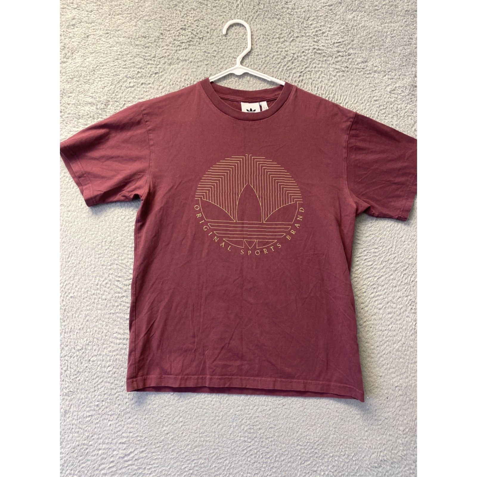 Adidas adidas T shirt Logo Tee Mens Medium plum / 62-46 Size US M / EU 48-50 / 2 - 2 Thumbnail