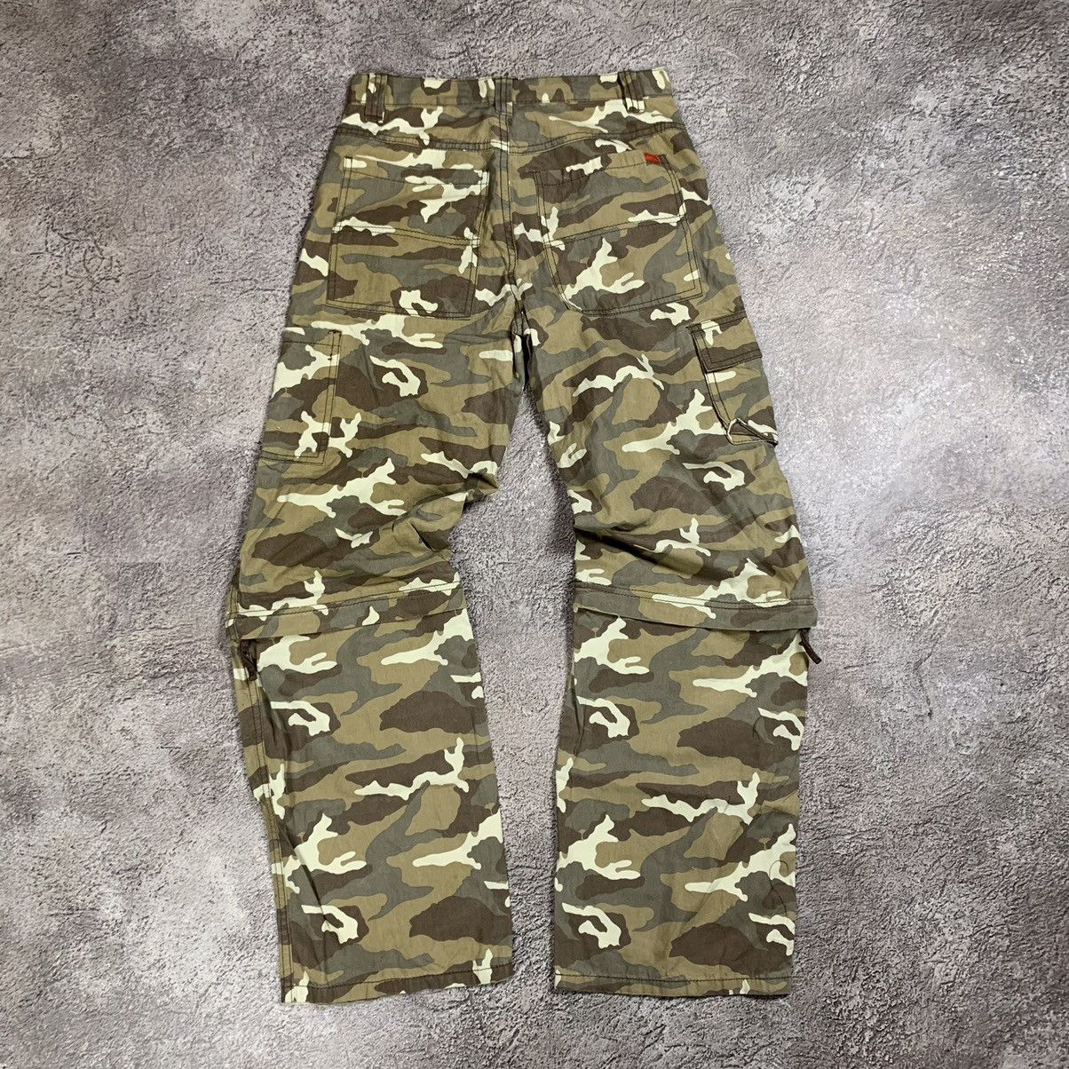 Vintage Vintage 90s Baggy Camo Cargo Pants Parachute Streetwear 28 Size 28" / US 6 / IT 42 - 5 Thumbnail