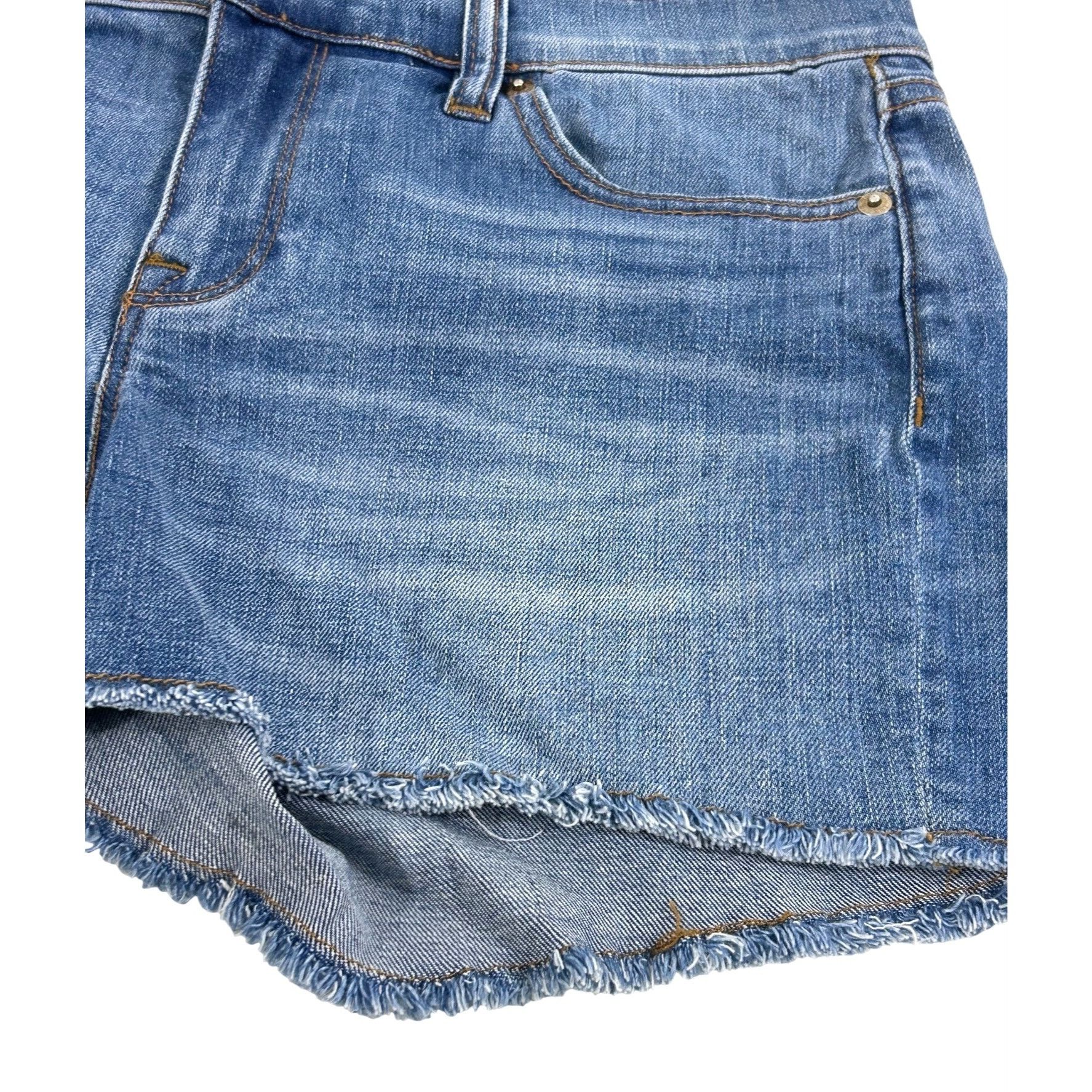 J.Crew J. Crew Indigo Denim Jean Shorts Blue 28 Cut Off Frayed Hem Size 28" / US 6 / IT 42 - 9 Thumbnail