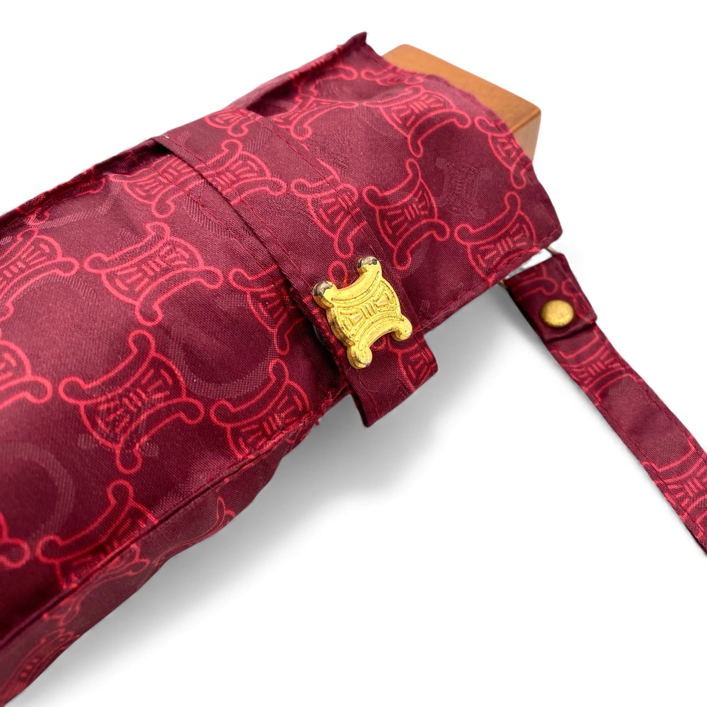 Celine CELINE Folding Umbrella Bordeaux Size ONE SIZE - 6 Thumbnail