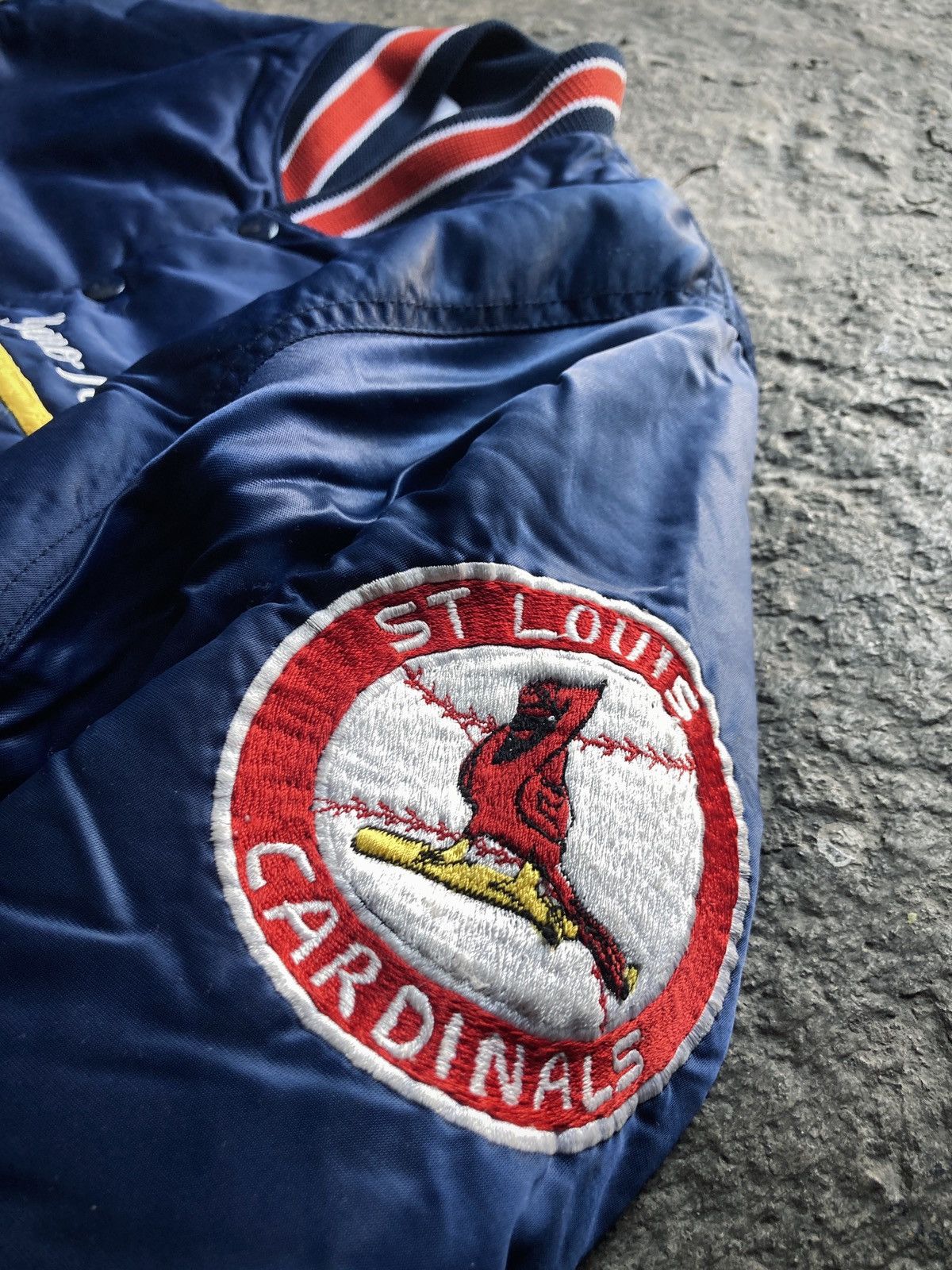 Vintage Vintage 80s St. Louis Cardinals Satin Bomber Jacket Size S / US 4 / IT 40 - 6 Thumbnail
