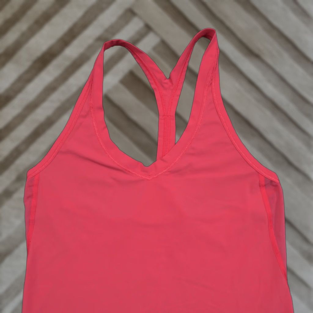Lululemon Lululemon Tank Top Womens 6 Pink Salmon Racerback Sleeveless Racer Back Size M / US 6-8 / IT 42-44 - 1 Thumbnail