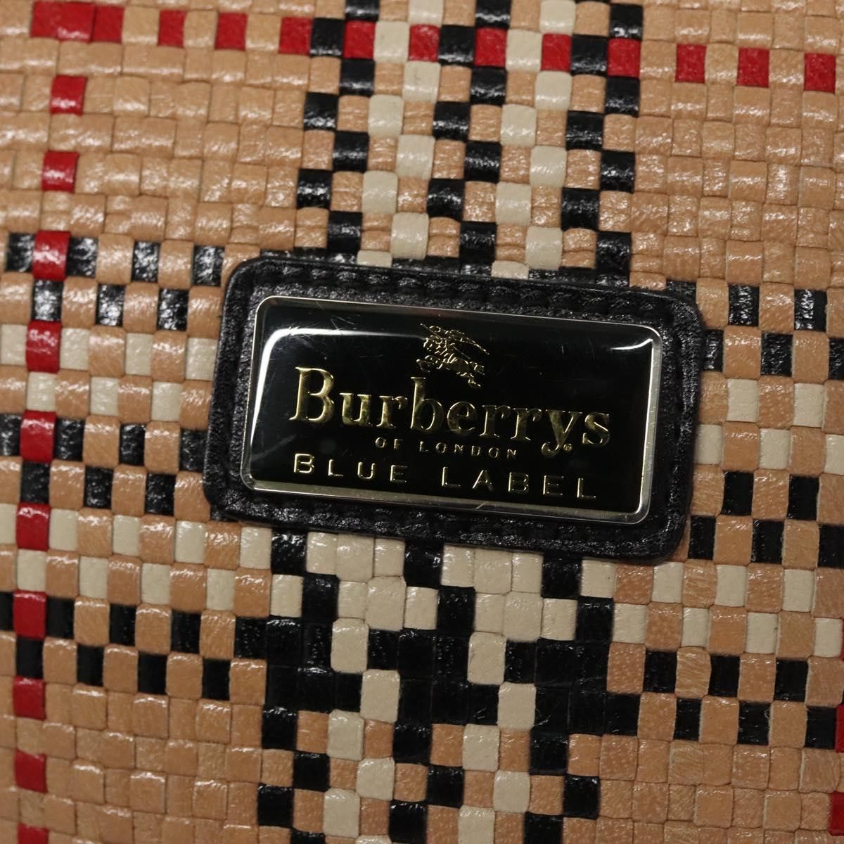 Burberry Burberry Blue Label Nova Check Hand Bag Leather Beige Size ONE SIZE - 14 Thumbnail