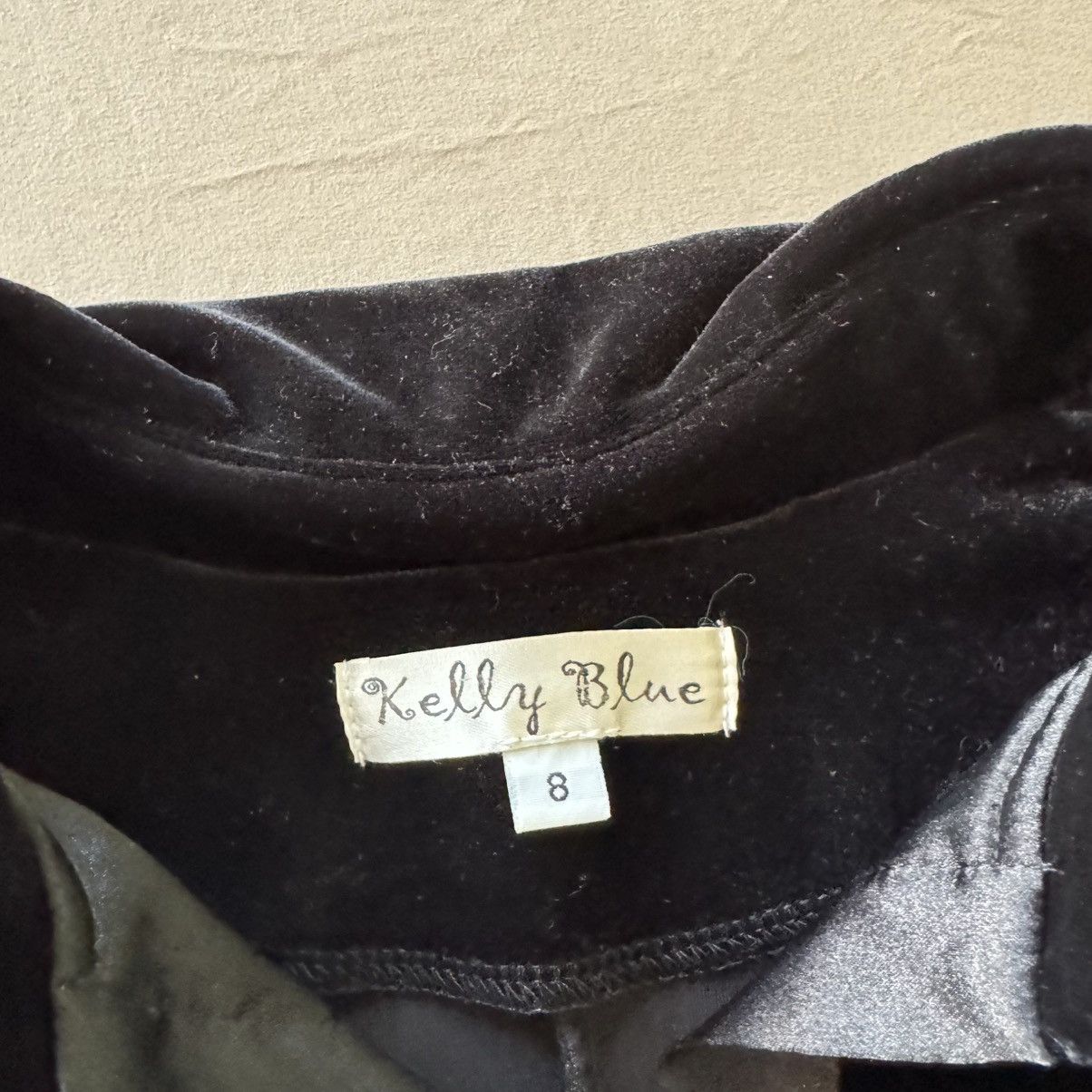 Other Vintage Kelly Blue Velvet Collared Top Size M / US 6-8 / IT 42-44 - 4 Thumbnail