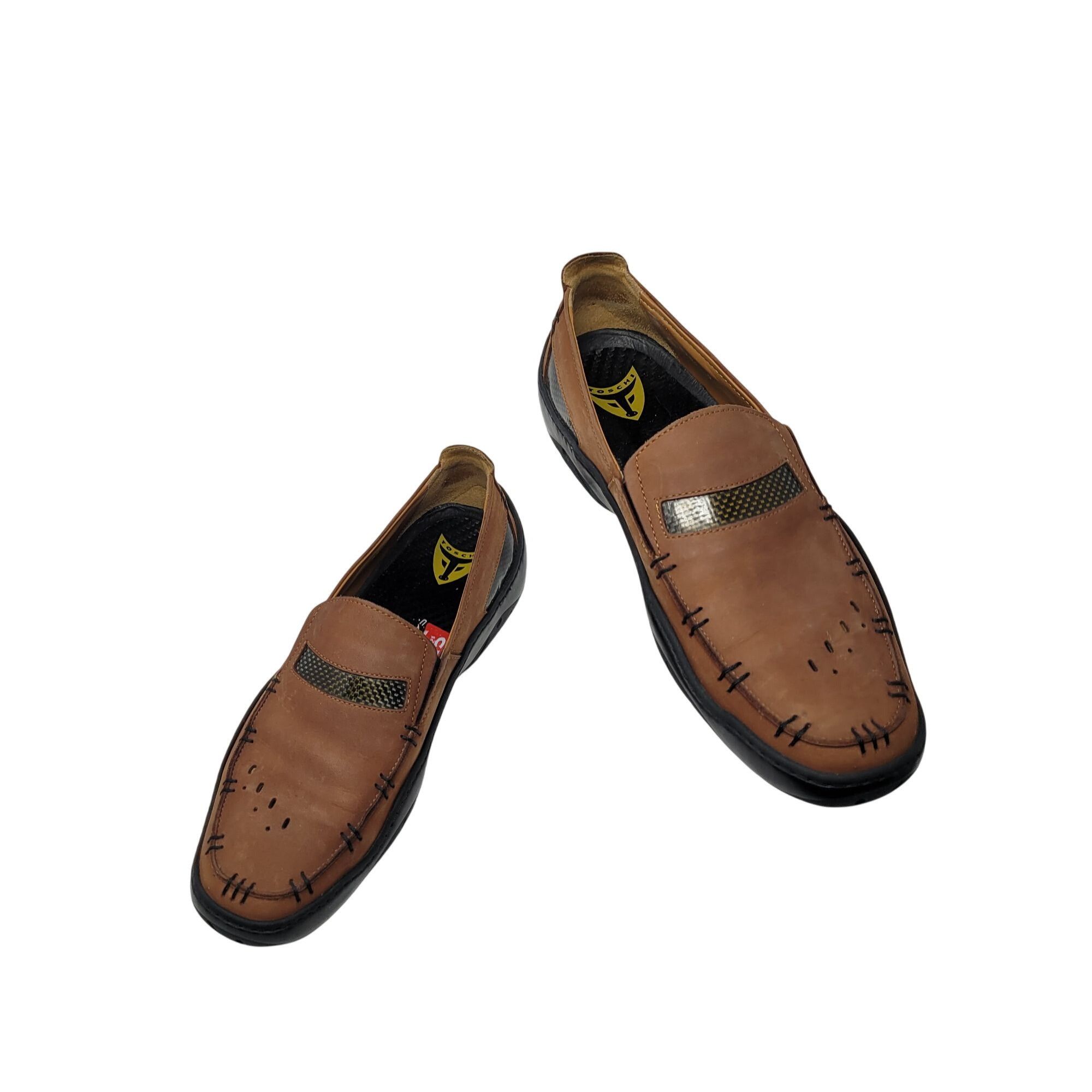 Michael Toschi Michael Toschi Mens Mach 8284 Leather Driving Loafers Brown Size US 9 / EU 42 - 1 Thumbnail