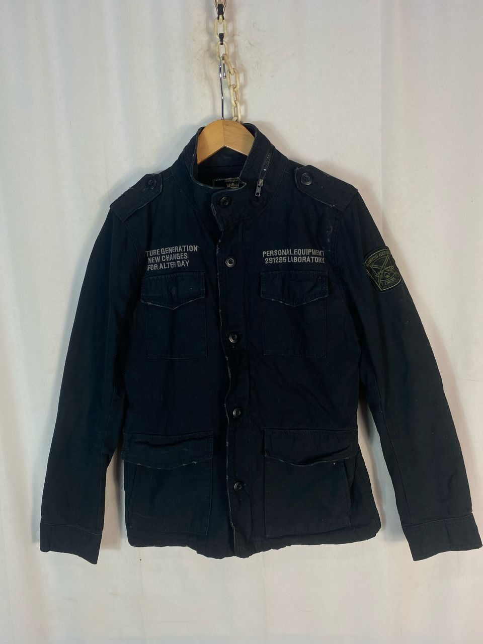 Japanese Brand 291295 labo military fashion zipper jacket Size US S / EU 44-46 / 1 - 1 Thumbnail