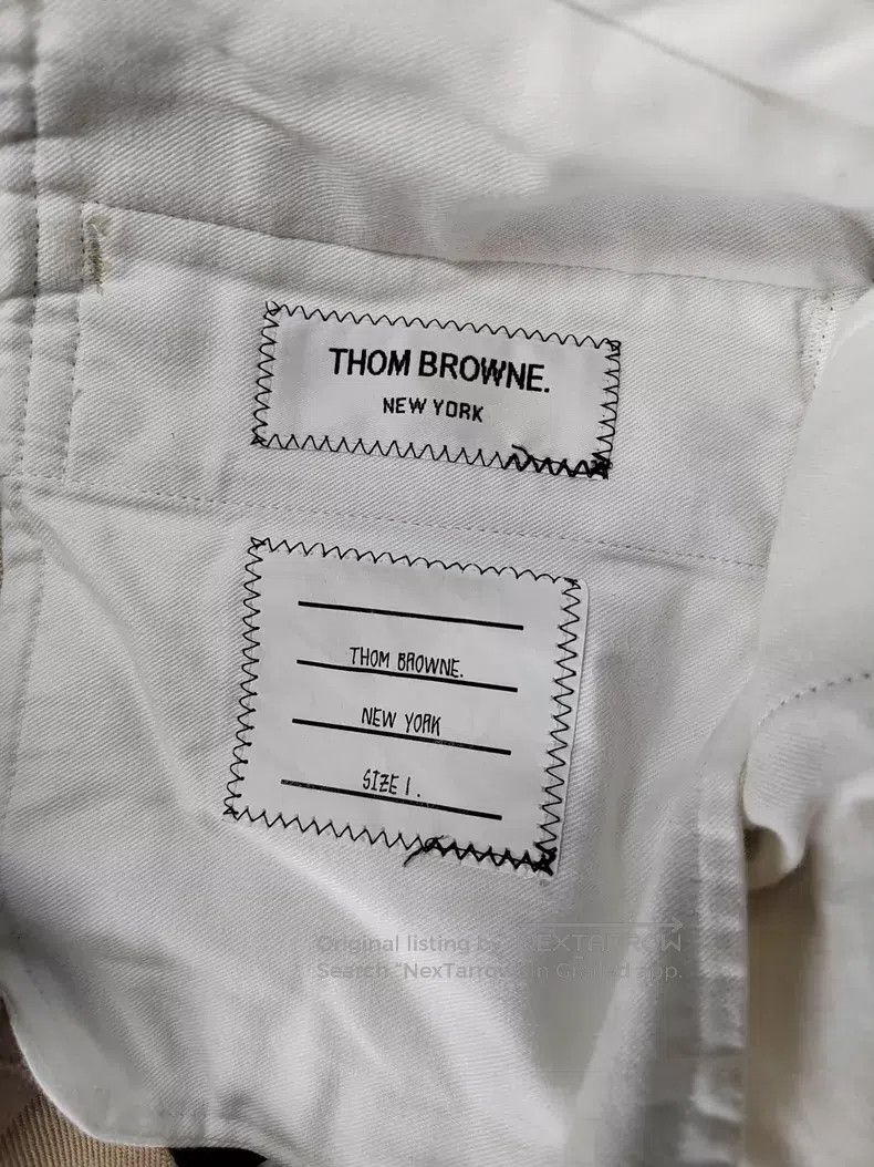 Thom Browne Thom Browne size 1 Kaki casual pants Size US 35 - 5 Thumbnail