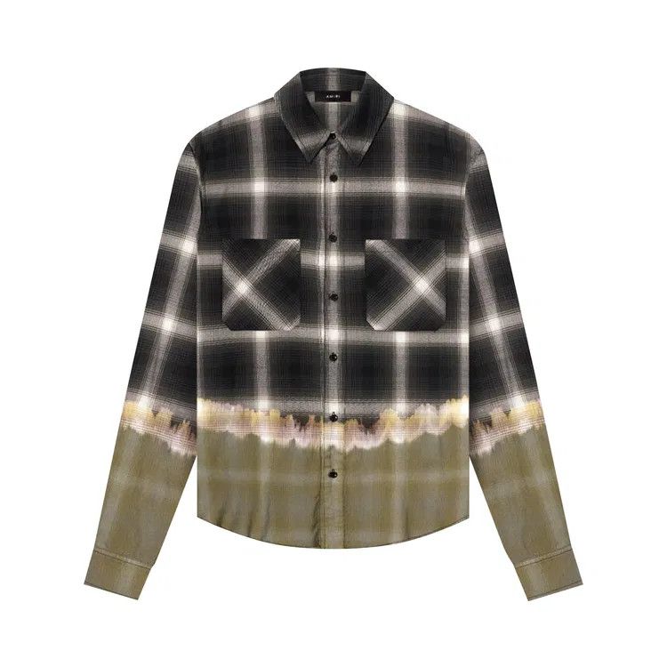 Amiri o1gr1nt1024 Bleach Bandana Plaid Button Down Shirt Size US M / EU 48-50 / 2 - 1 Preview