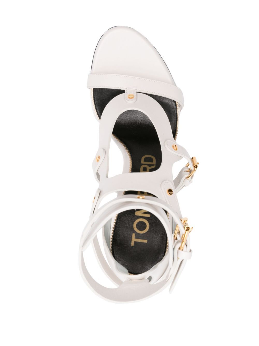 Tom Ford o1loc1c1224 W3326 Leather Sandals in White Size US 9 / IT 39 - 3 Thumbnail