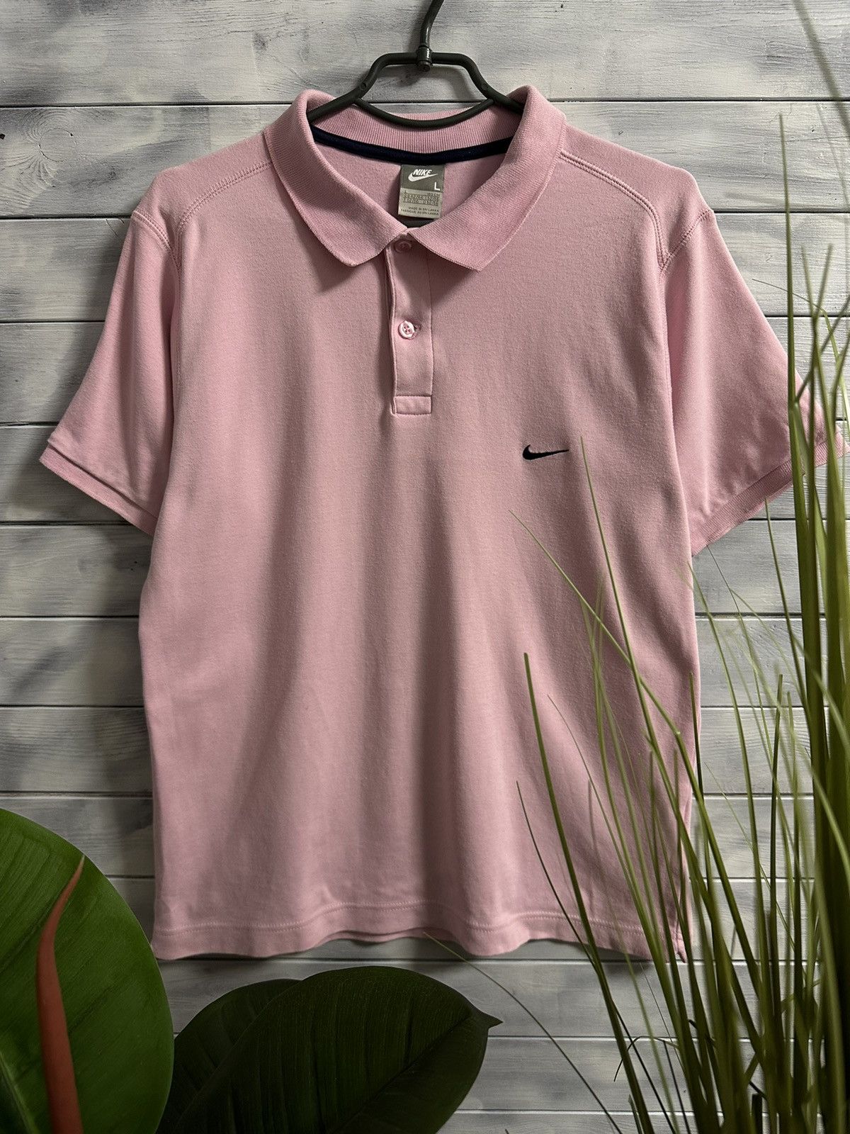 Nike Rare Vintage Polo Nike Small Swoosh Drill Y2K. Size US L / EU 52-54 / 3 - 1 Thumbnail