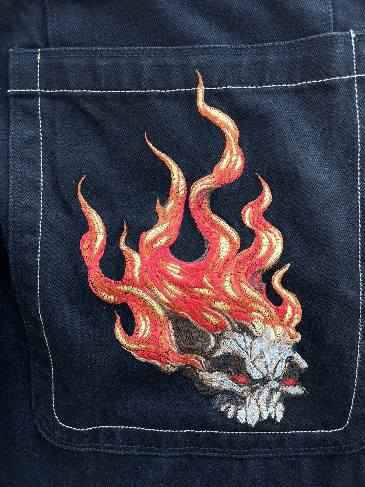 JNCO Jnco Skull Flames Jeans Size US 32 / EU 48 - 8 Thumbnail