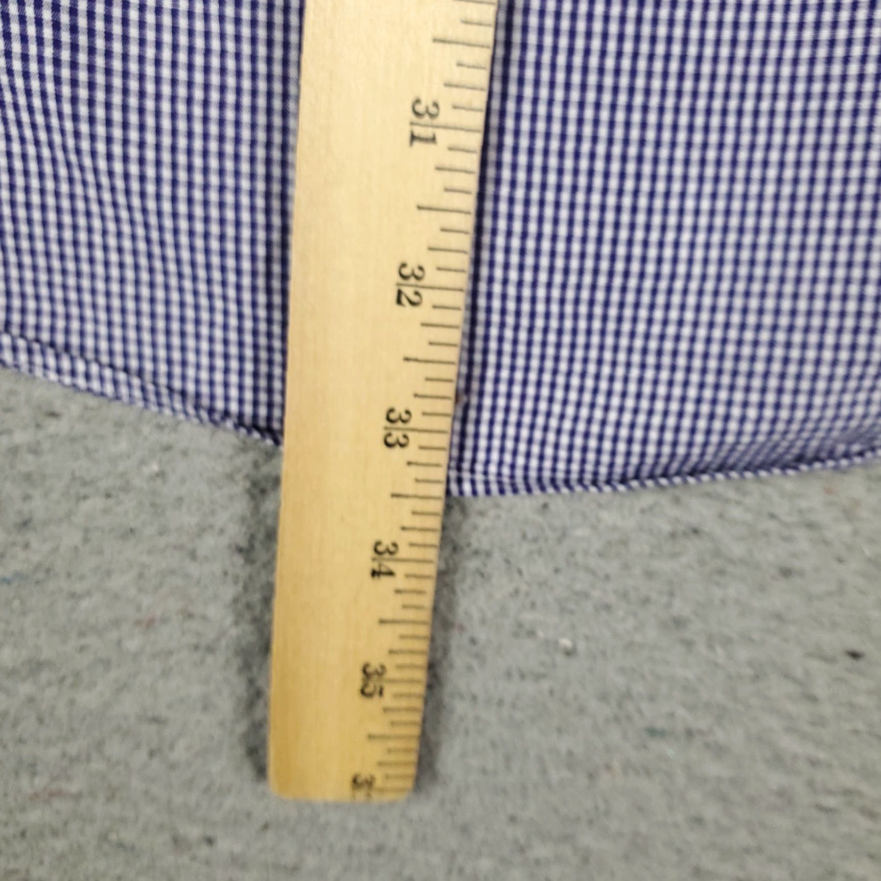 Ralph Lauren Ralph Lauren Dress Shirt Mens Size 16 Blue Check Cotton Button Up Long Sleeve Classic Regular Fit Mens Size 42R - 5 Thumbnail