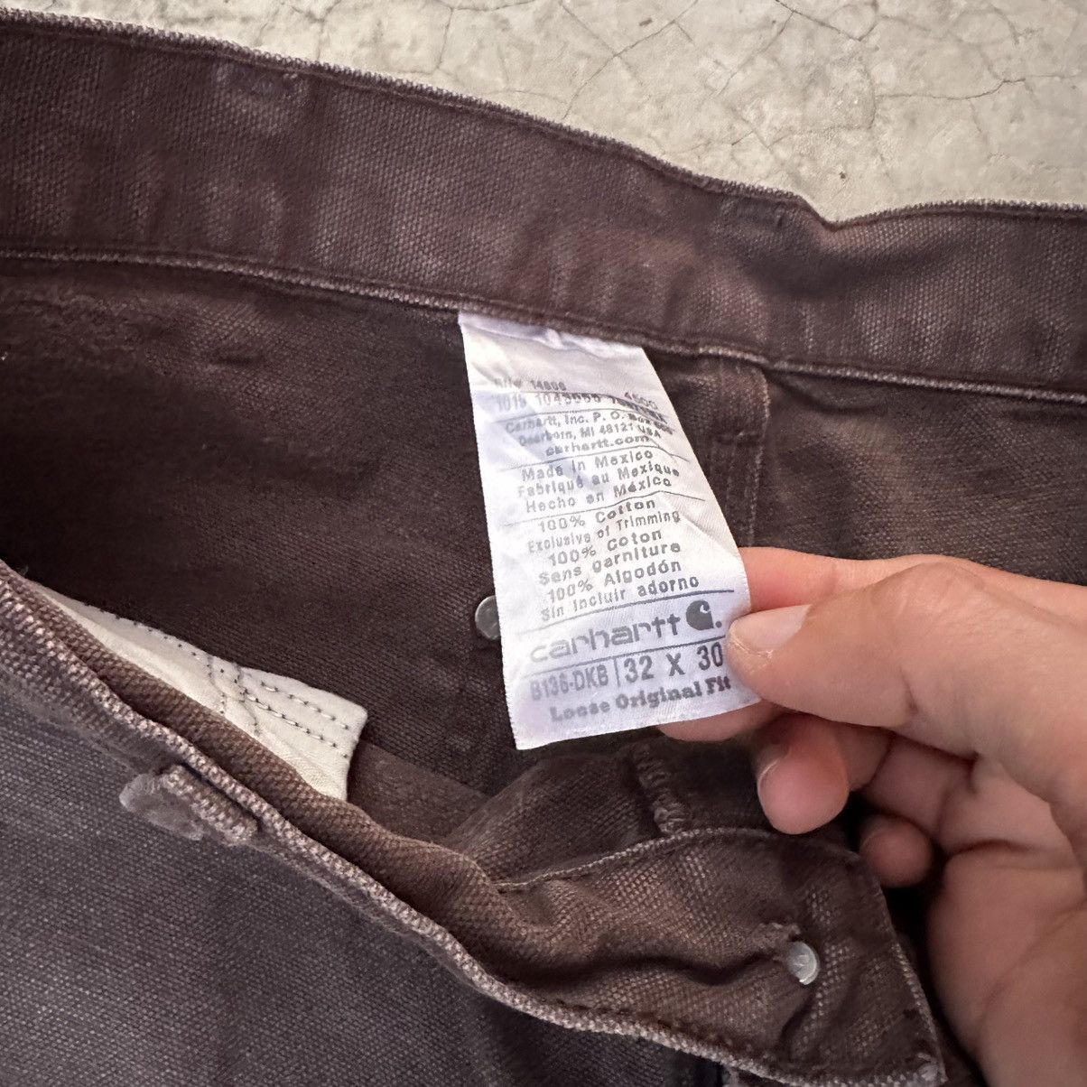 Carhartt (32x30) Crazy Vintage Y2K Distressed Carhartt Double Knee Size US 32 / EU 48 - 4 Thumbnail