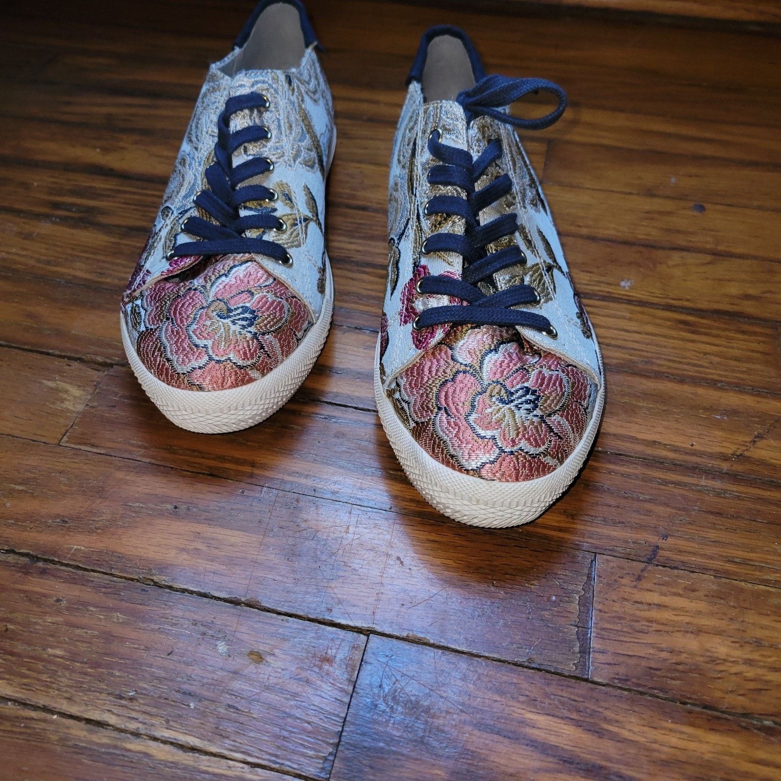 Nine West Nine West Women's Floral Tapestry Platform Sneakers 9.5 Size US 9.5 / IT 39.5 - 1 Thumbnail