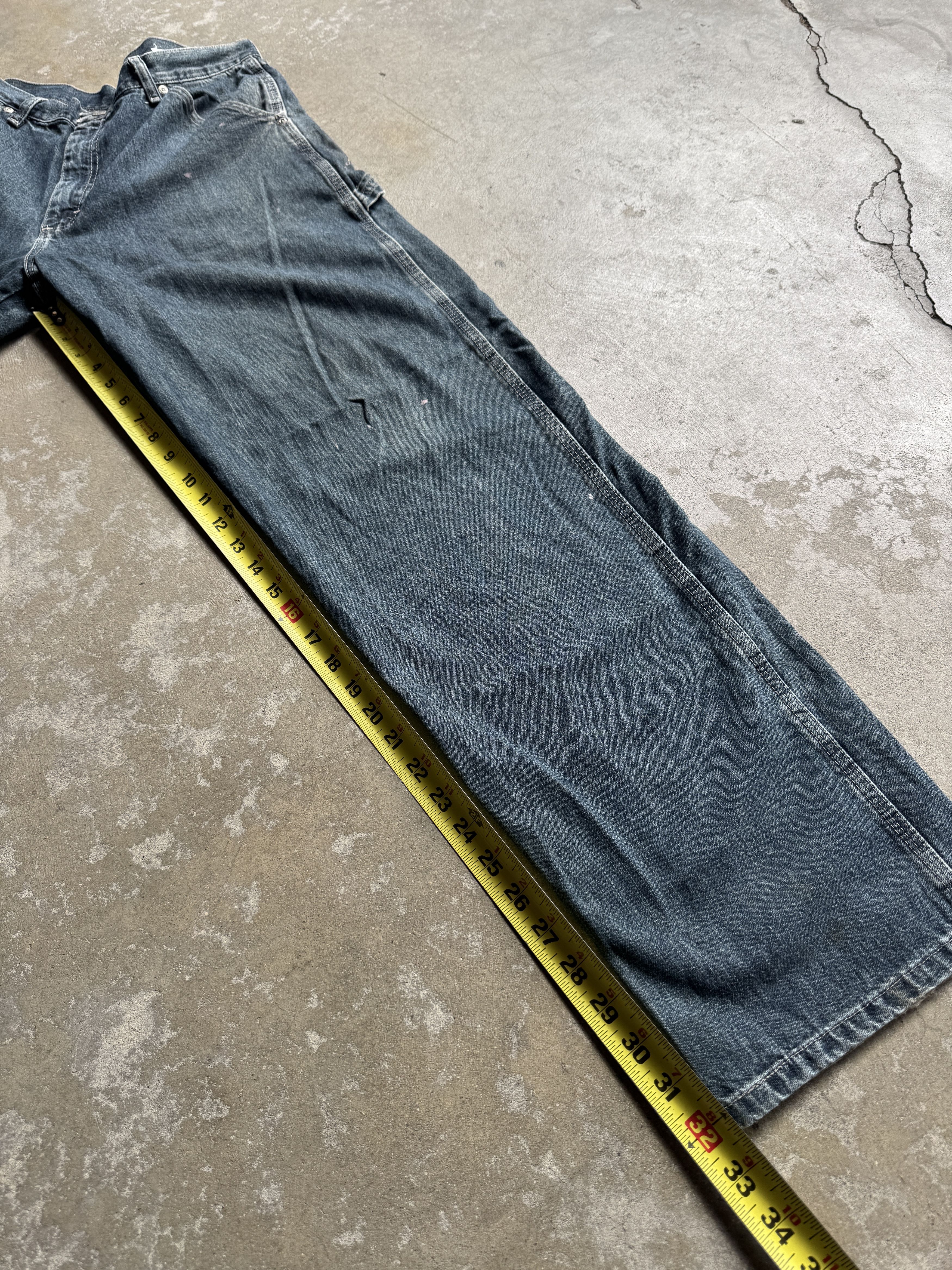 Wrangler Wrangler Denim Carpenter Pants - Distressed Paint Splatter Size US 33 - 3 Thumbnail