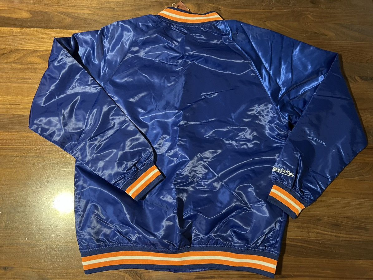 Mitchell & Ness Men's New York Mets Mitchell & Ness Satin Jacket Size XLT Size US XL / EU 56 / 4 - 10 Thumbnail