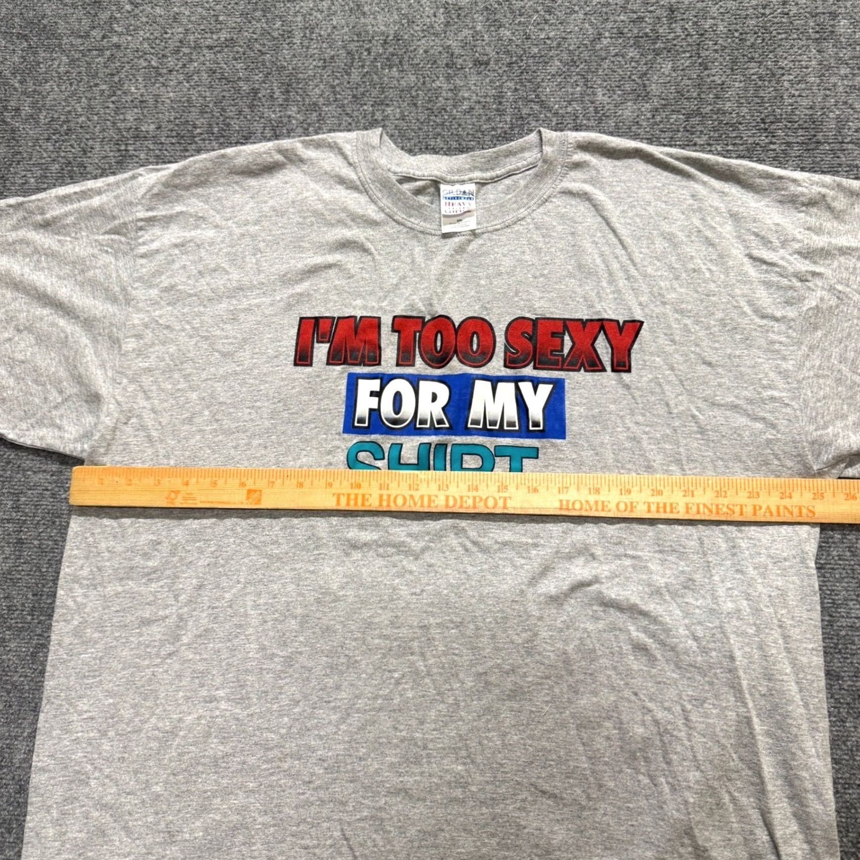 Gildan I'm Too Sexy For My Shirt T-Shirt Men's 2XLT Gildan Cotton Blend Meme Gray Mens 2XLT Shirt Shirt Gray Meme Vintage? Size US XXL / EU 58 / 5 - 5 Thumbnail