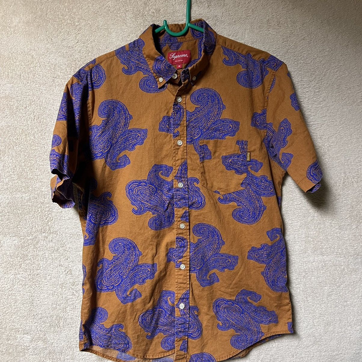 Supreme Supreme SS14 Short Sleeve Button Down Paisley Shirt Mens M