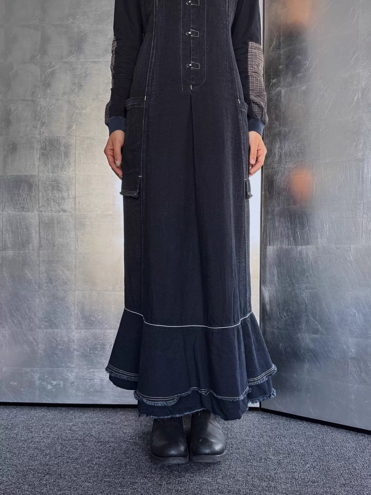 Marithe + Francois Girbaud MFG Vintage Denim Dress Size40 Size S / US 4 / IT 40 - 5 Thumbnail