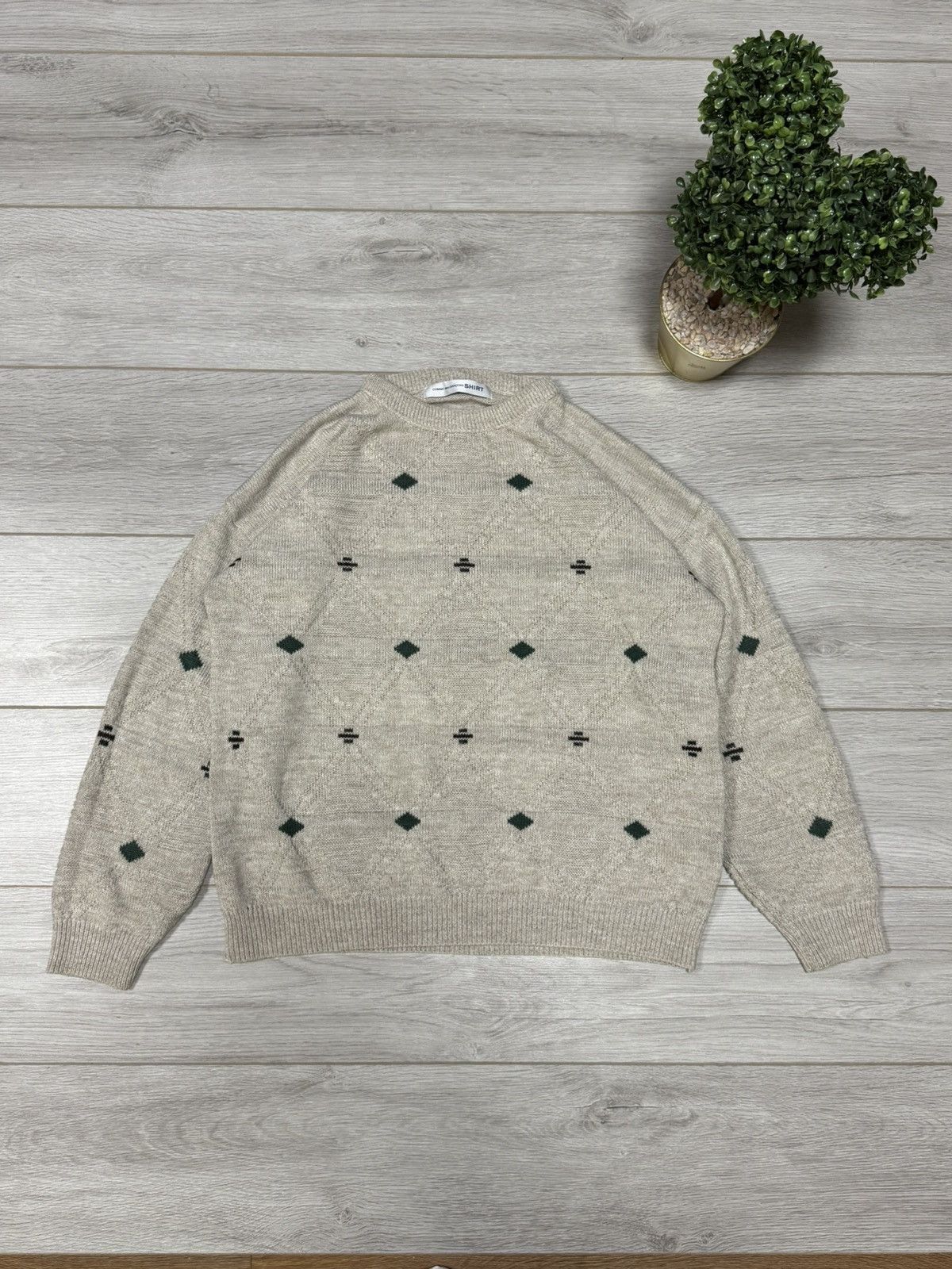 Comme des Garcons SHIRT Comme Des Garçons SHIRT patterns sweater wool Japan Size US XL / EU 56 / 4 - 3 Thumbnail