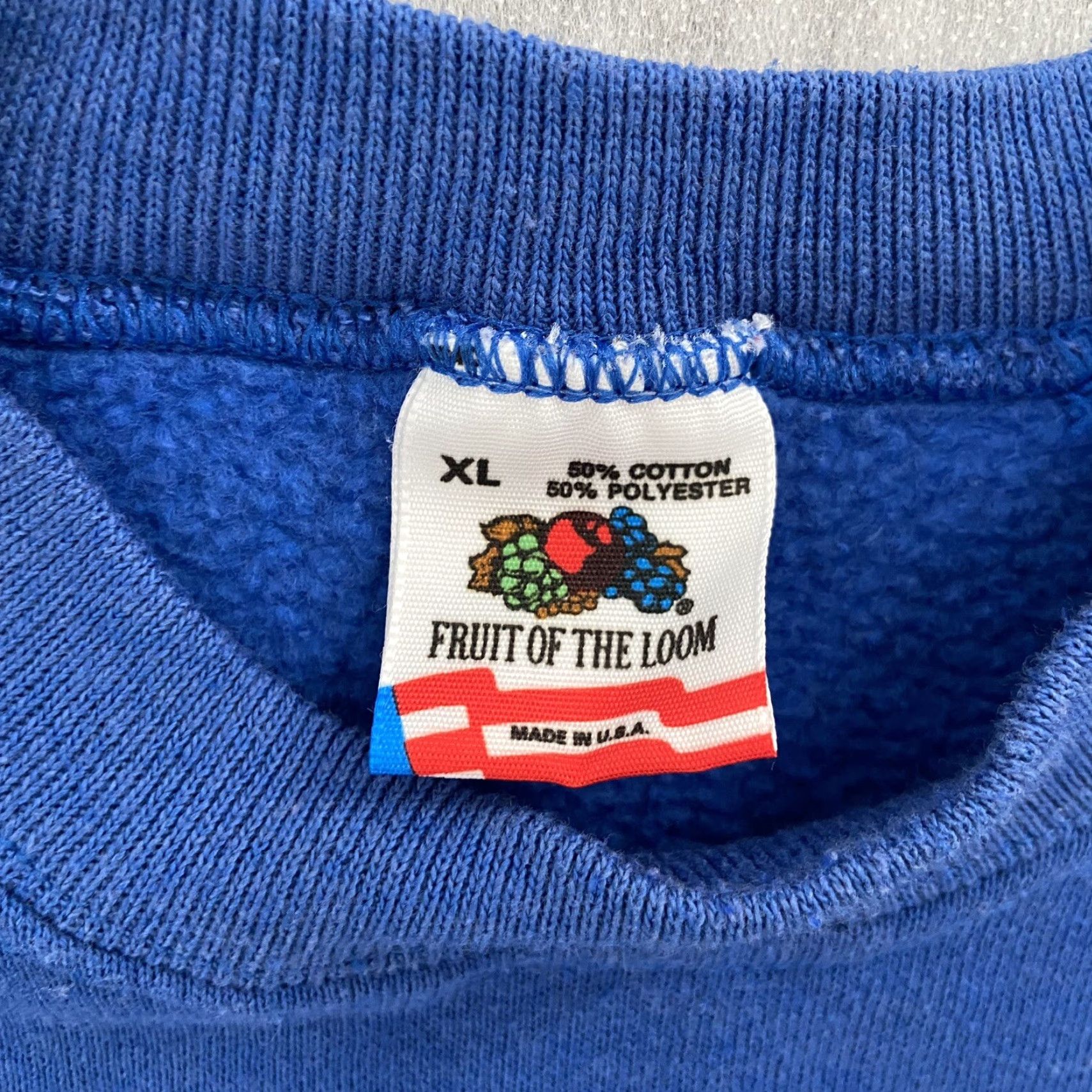 Fruit Of The Loom VINTAGE Fruit of the Loom Sweater Adult Extra Large Blue Blank Pullover Mens XL Clothing Size US XL / EU 56 / 4 - 5 Thumbnail