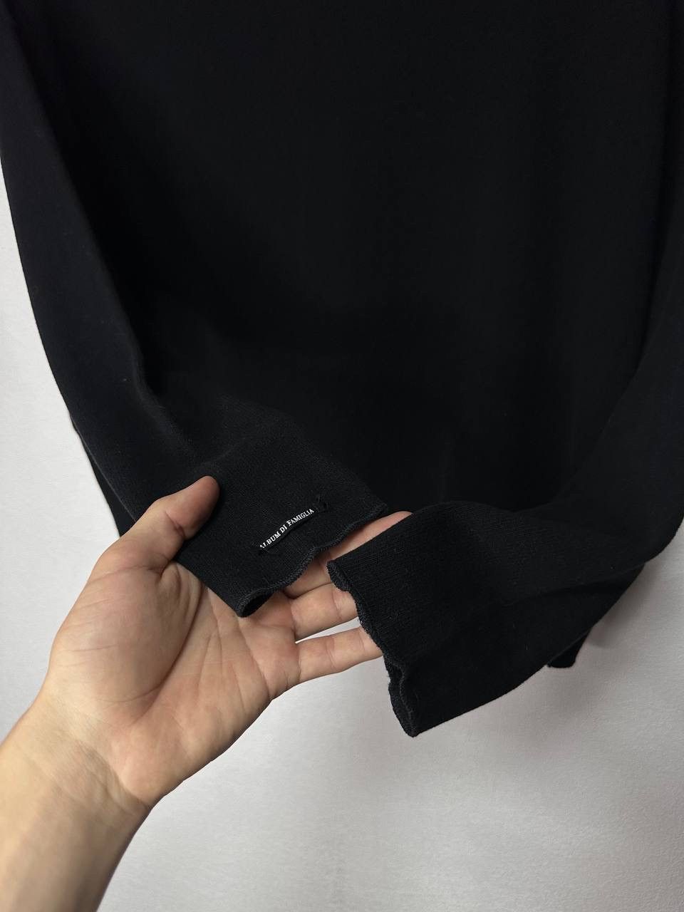 Album di Famiglia Album Di Famiglia Black Oversized Knit Sweater taly S Luxury Size S / US 4 / IT 40 - 5 Thumbnail