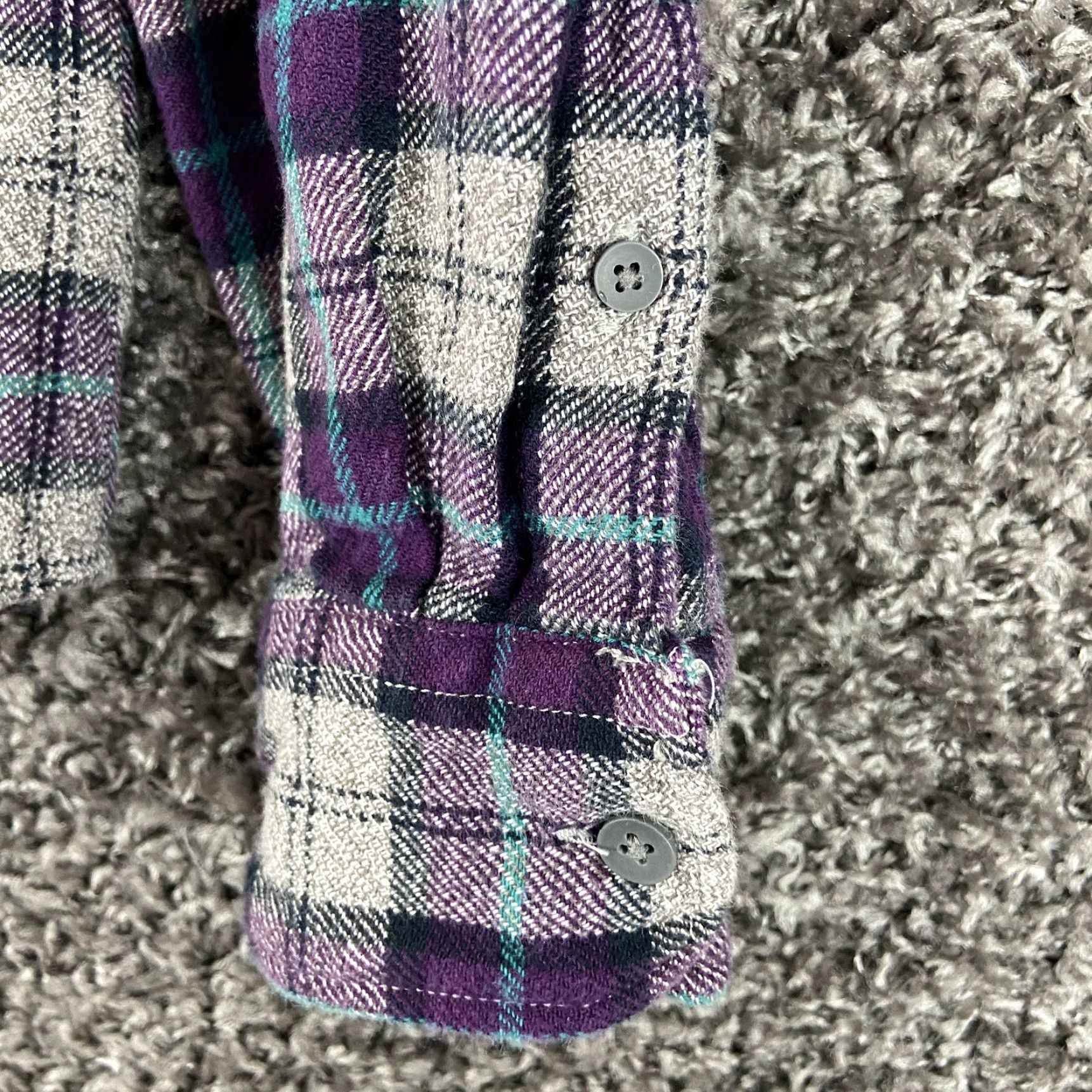 American Eagle Outfitters American Eagle Outfitters Button-Up Shirt Women S Multicolor Plaid Long Sleeve Womens Size S / US 4 / IT 40 - 3 Thumbnail