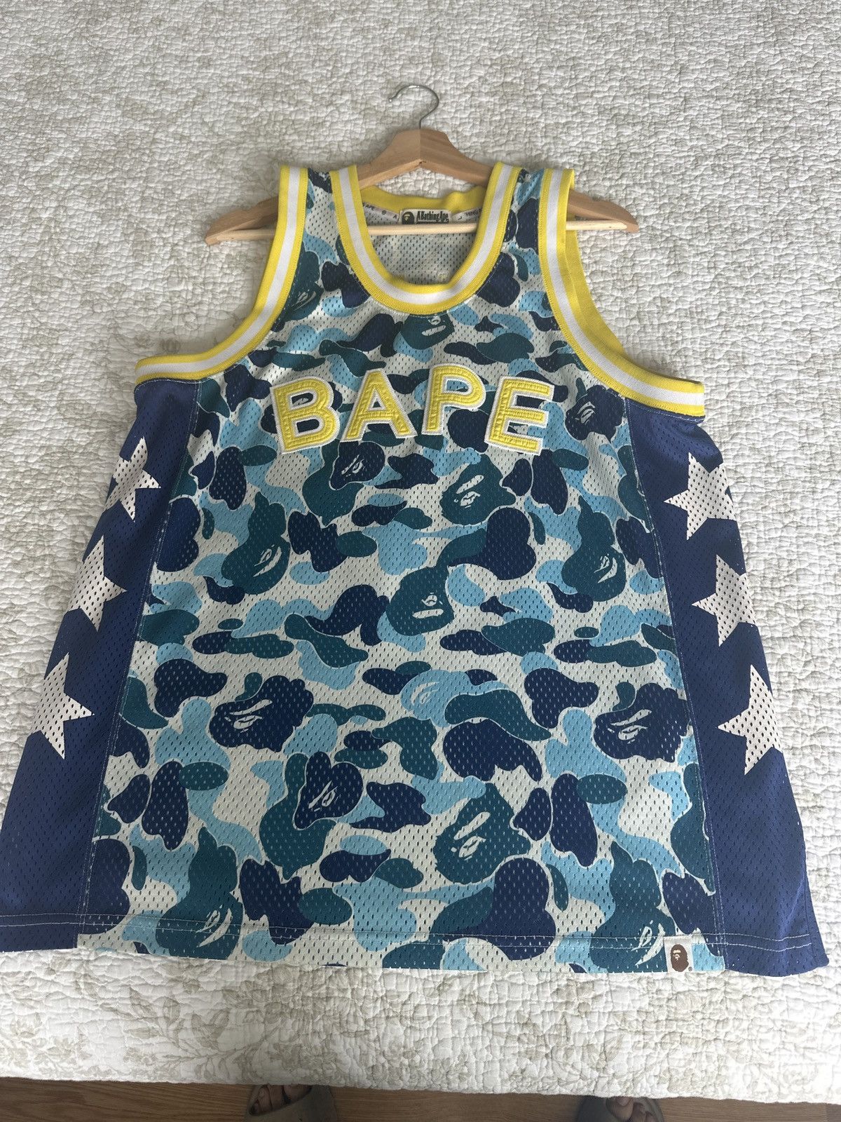 image of Bape Jersey 88 in Blue, Men's (Size Large)
