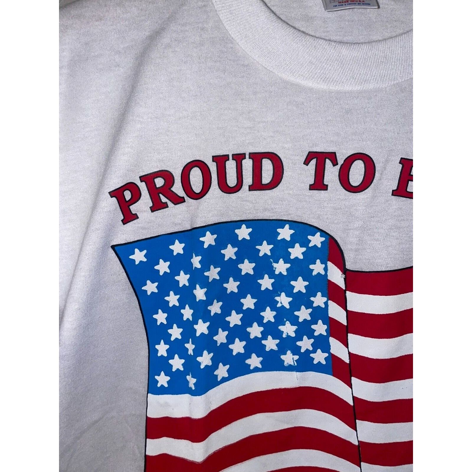 Jerzees Vintage America Shirt Proud Buy US Savings Bonds Tee 1991 M Size US M / EU 48-50 / 2 - 2 Thumbnail