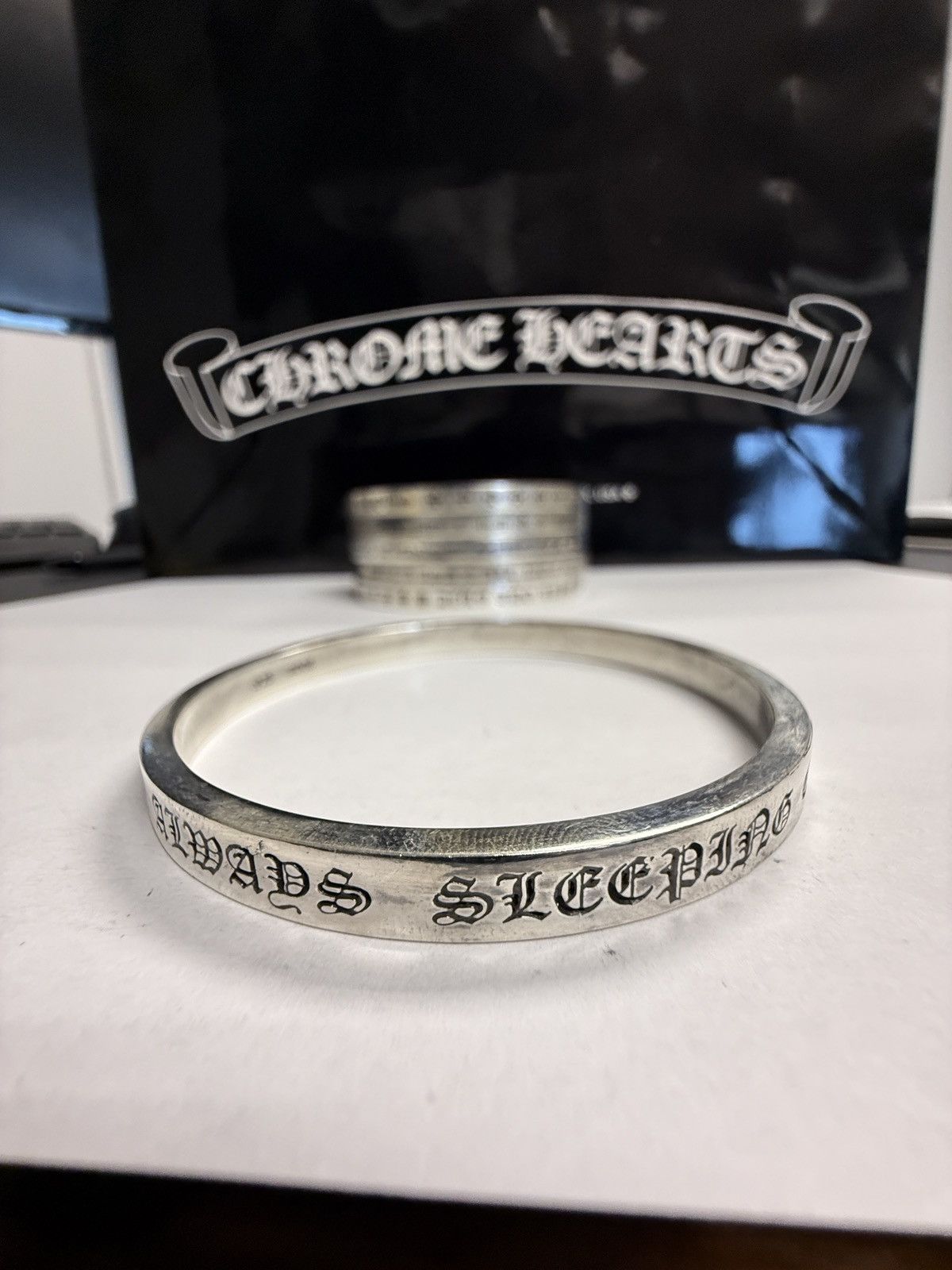 Chrome Hearts Silver Bangle “MOTHERS EYEBROWS”