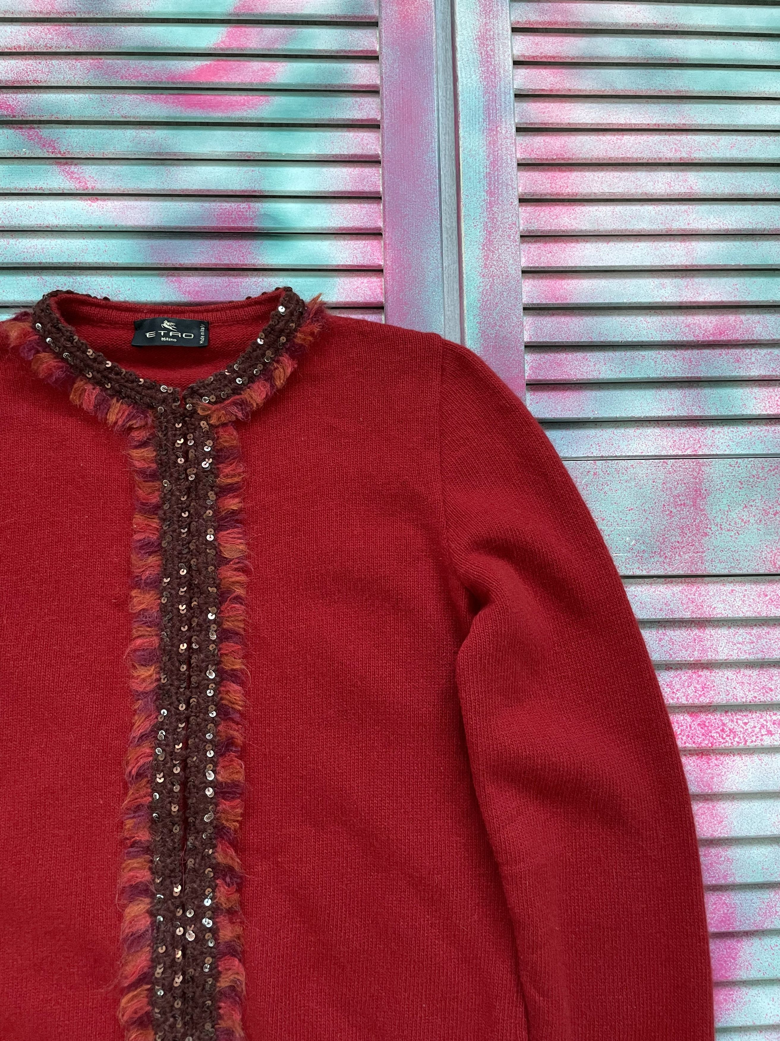 Etro Rare Etro Cashmere Designer Cardigan Retro Style Size S / US 4 / IT 40 - 3 Thumbnail