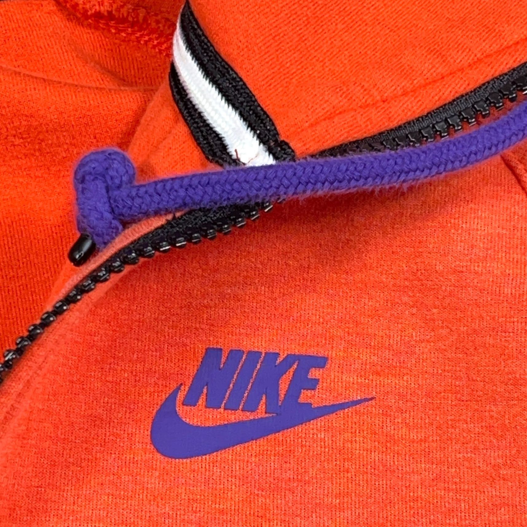 Nike Nike Tech FLeece Hoodie Men Medium Orange Blue Full ZIp Performance Adult Size US M / EU 48-50 / 2 - 5 Thumbnail