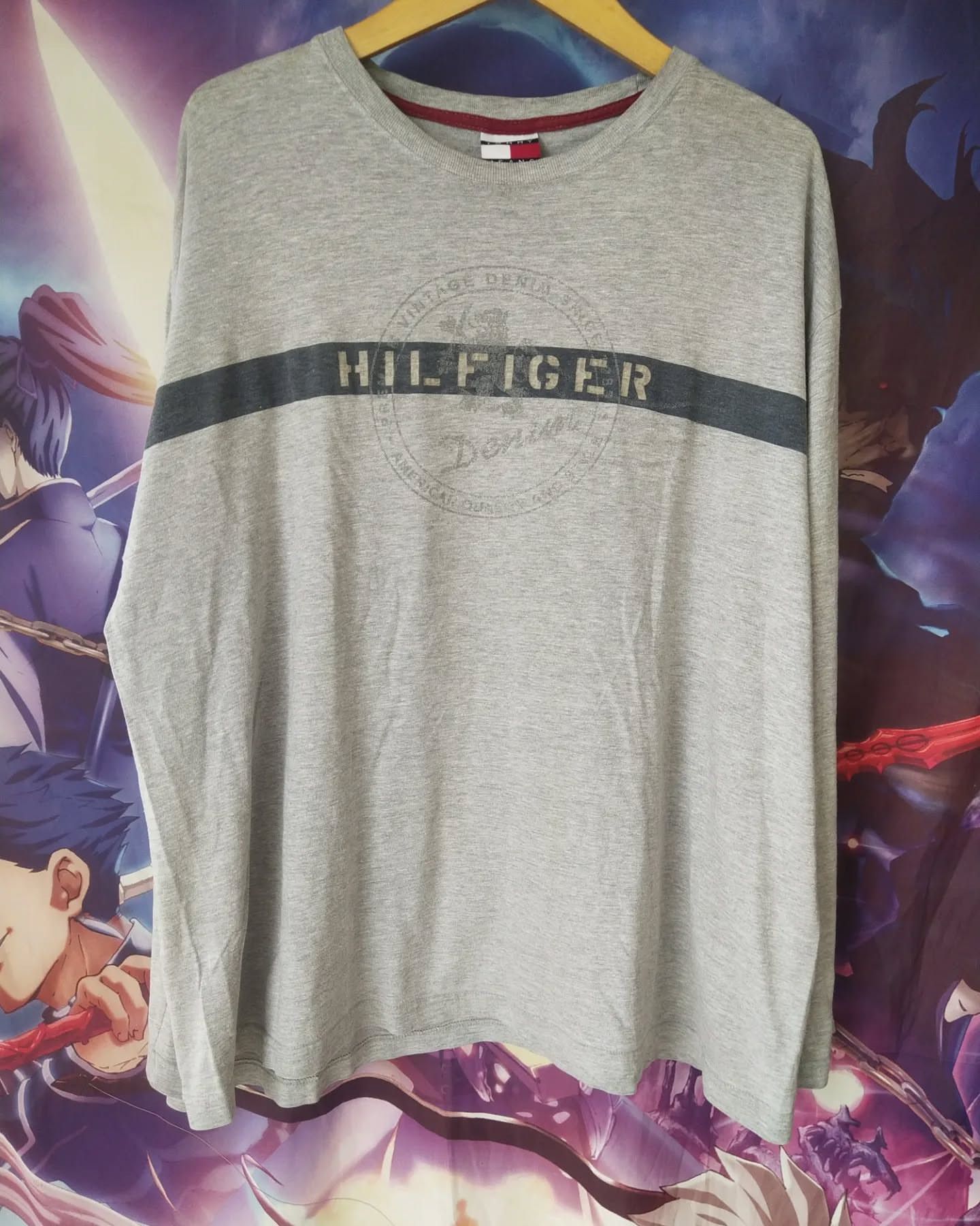 Tommy Hilfiger Tommy Hilfiger Vintage Denim Grey Longsleeve Size US XL / EU 56 / 4 - 1 Thumbnail
