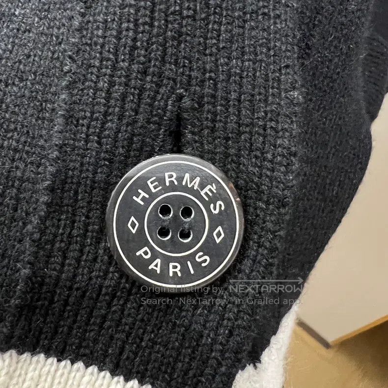 Hermes Hermes Logo single-row button knit cardigan Size XXS / US 00 / IT 34 - 6 Thumbnail