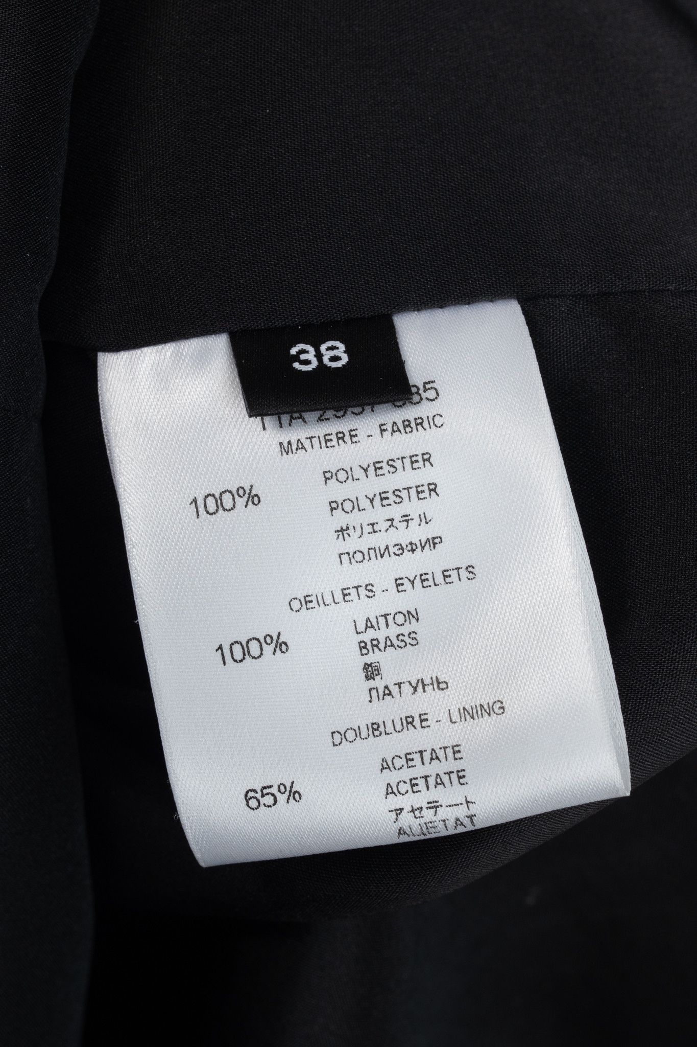 Givenchy Givenchy Black Crepe Grommet-Embellished Mini Dress Size M / US 6-8 / IT 42-44 - 9 Thumbnail